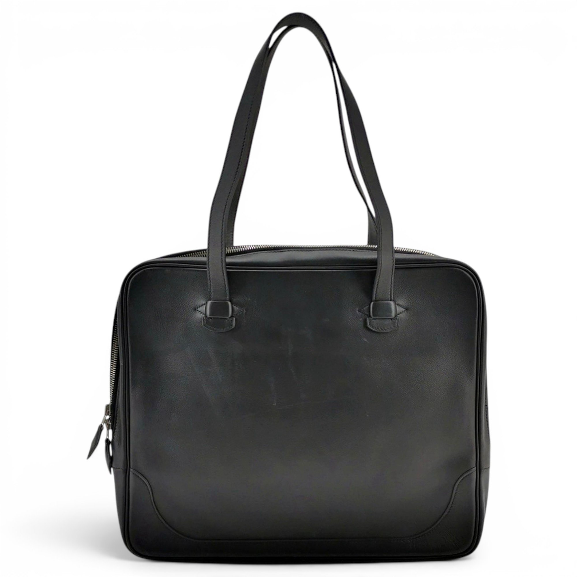 Plume leather handbag