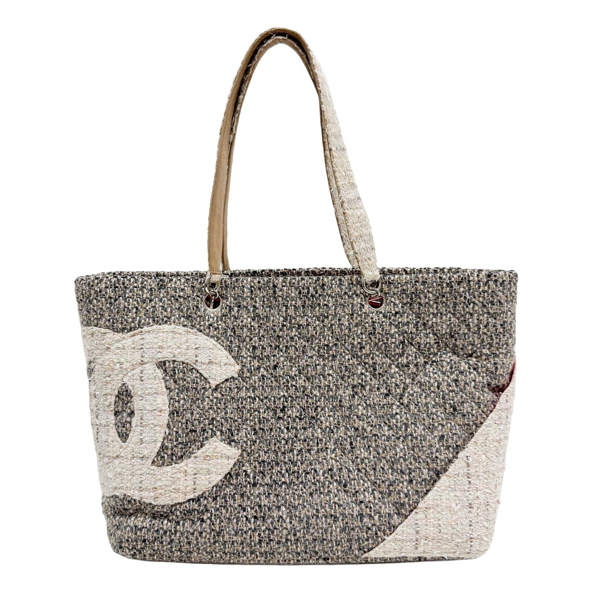 Cambon tweed tote