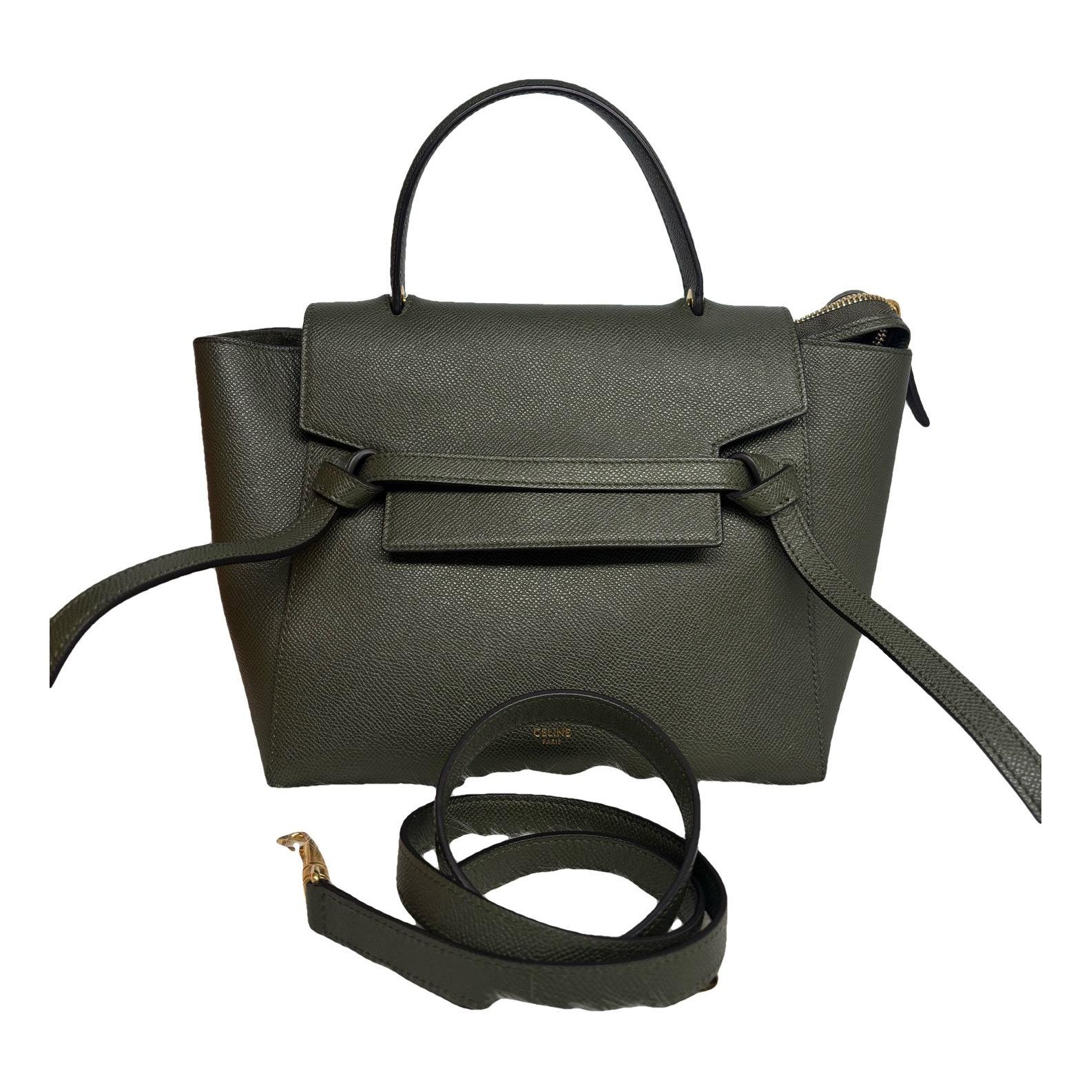 Belt leather handbag