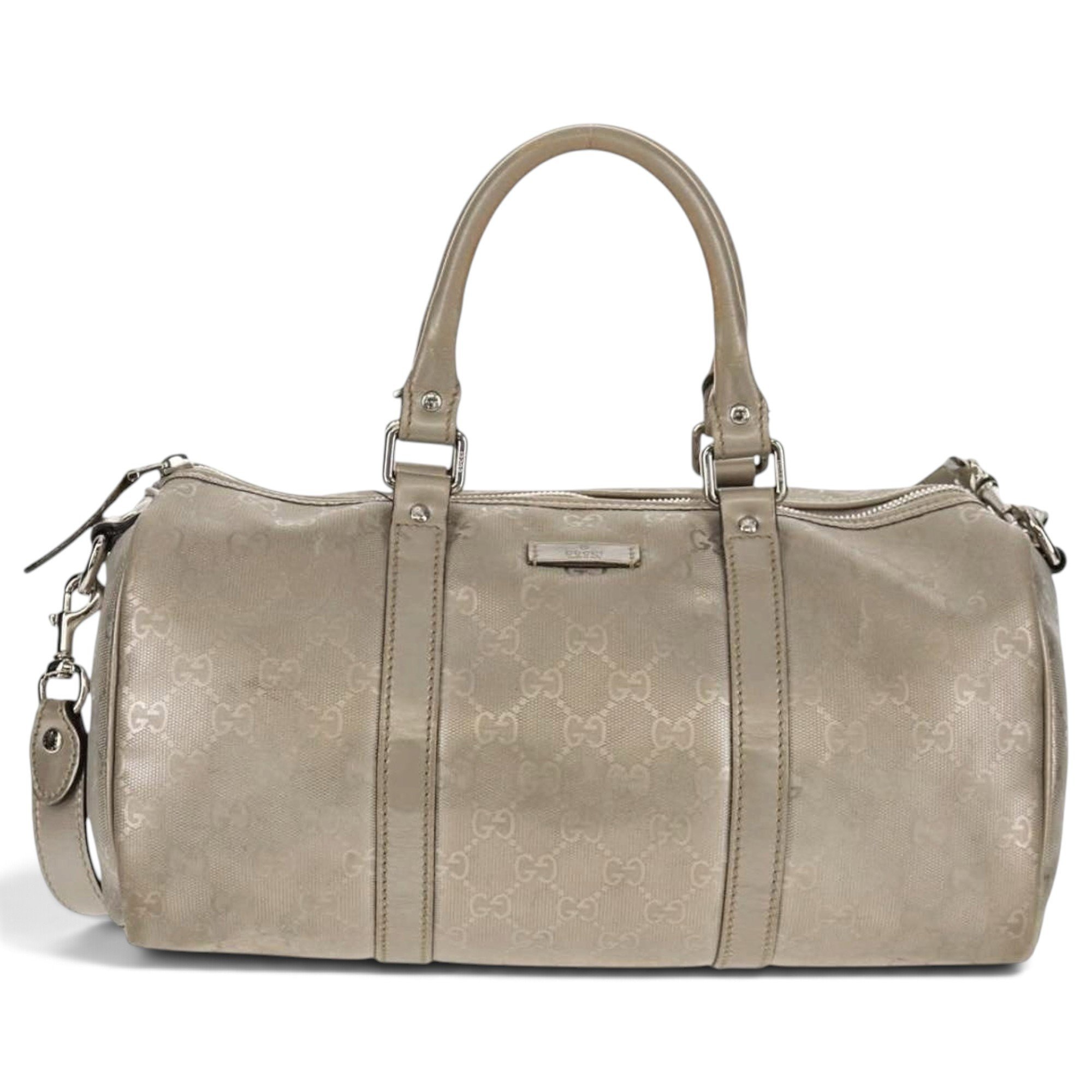 Boston leather bowling bag