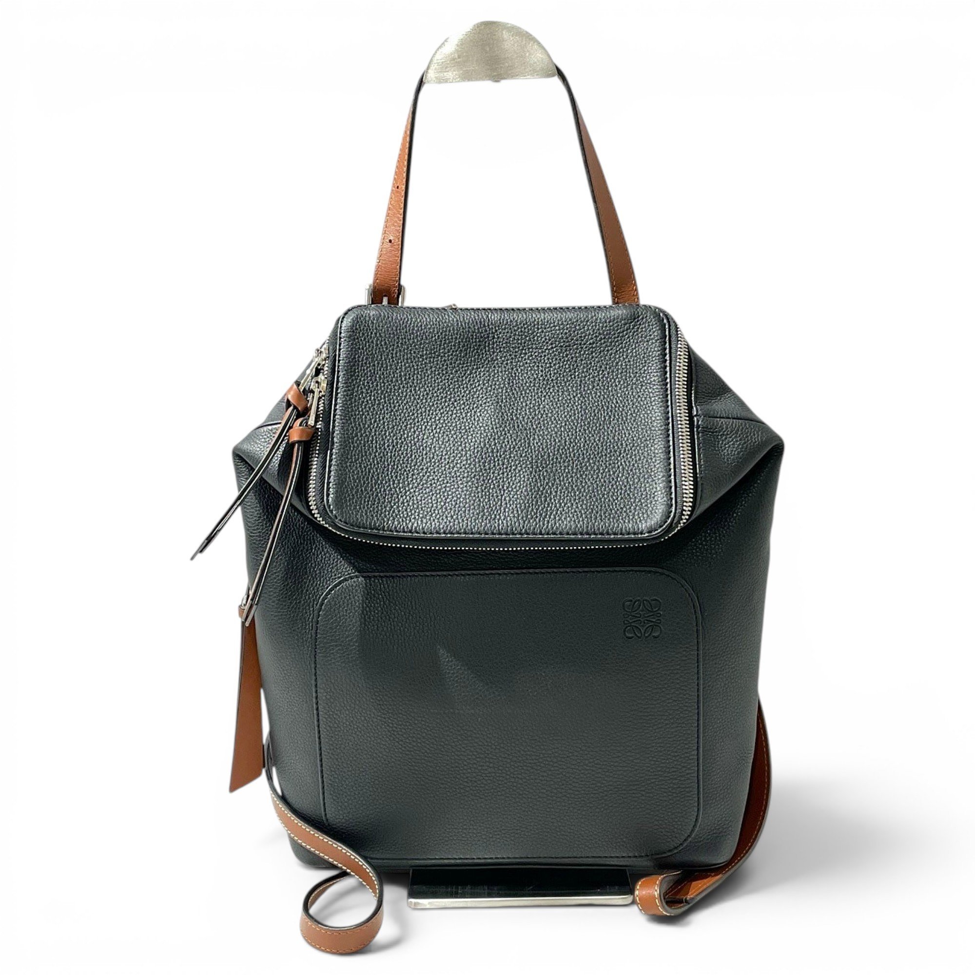 Leather backpack