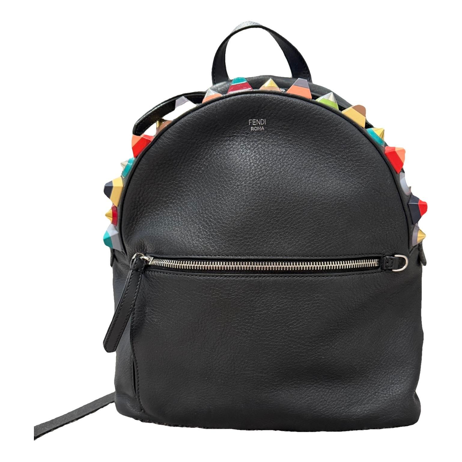 Leather backpack