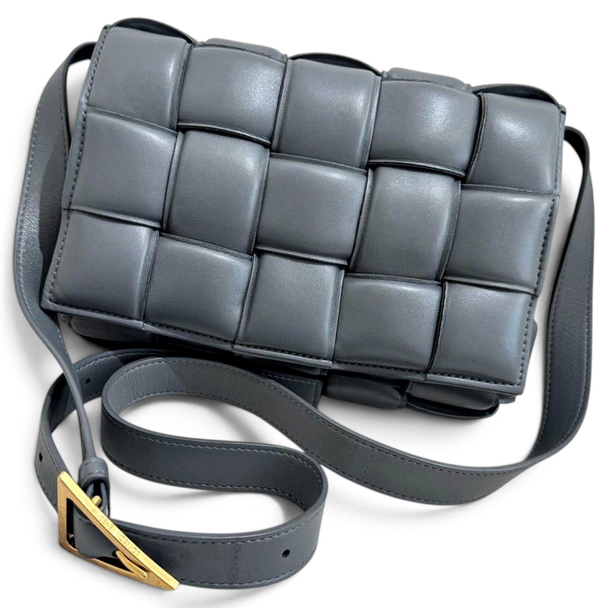 Cassette Padded leather handbag
