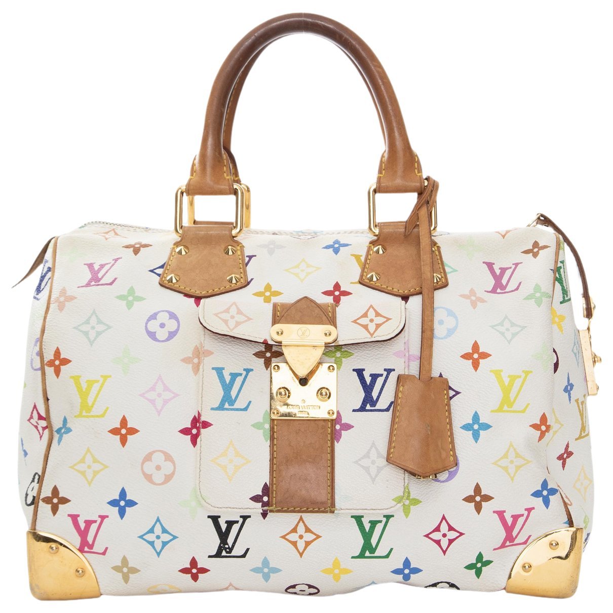 Speedy leather handbag