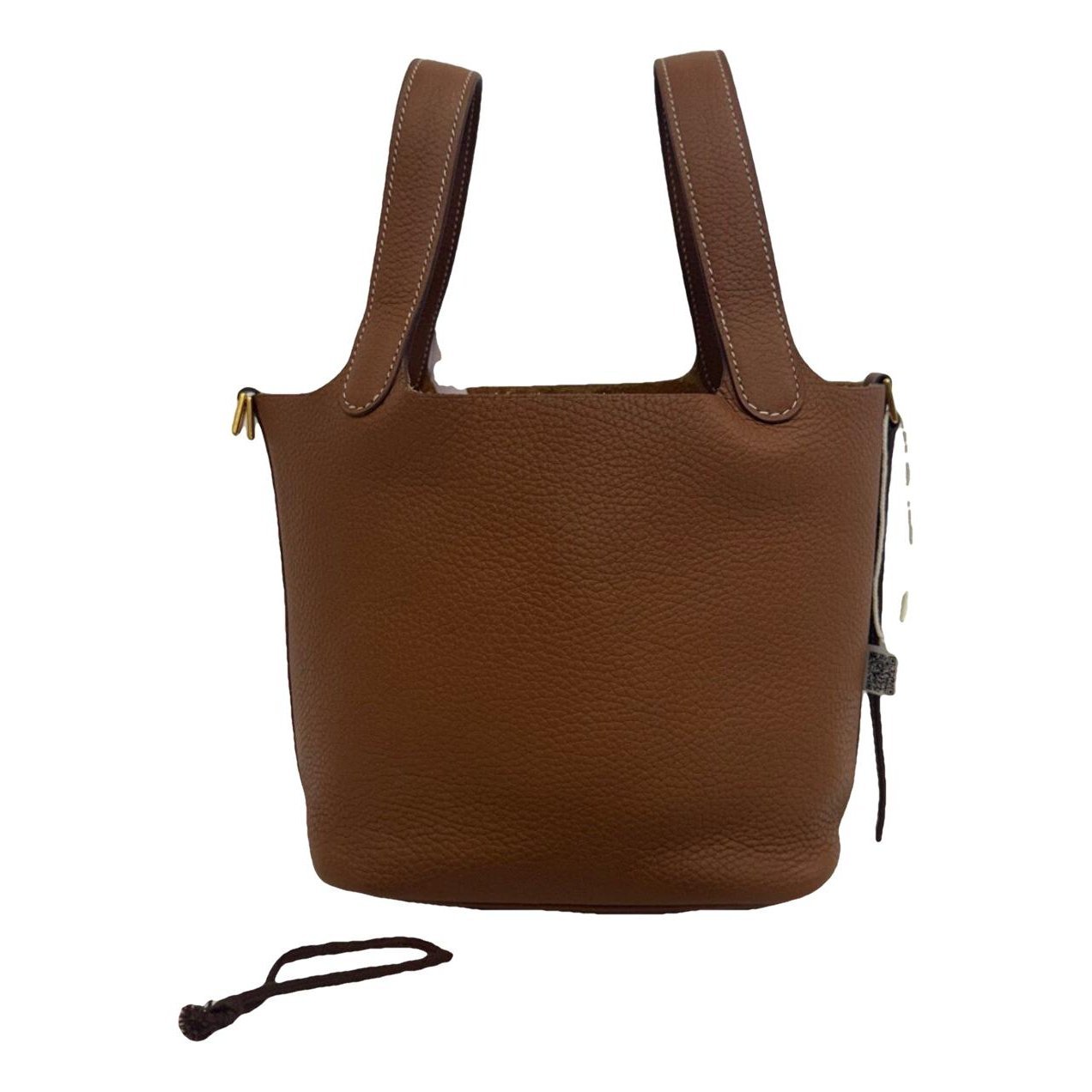 Picotin leather tote