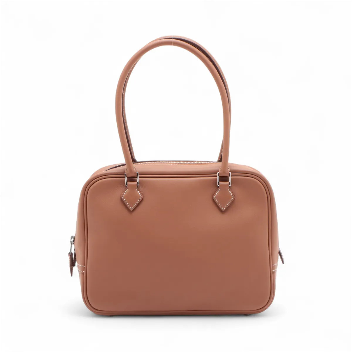 Hermès MINI PLUM 20 Veau Swift Gold Silver Metal Fittings