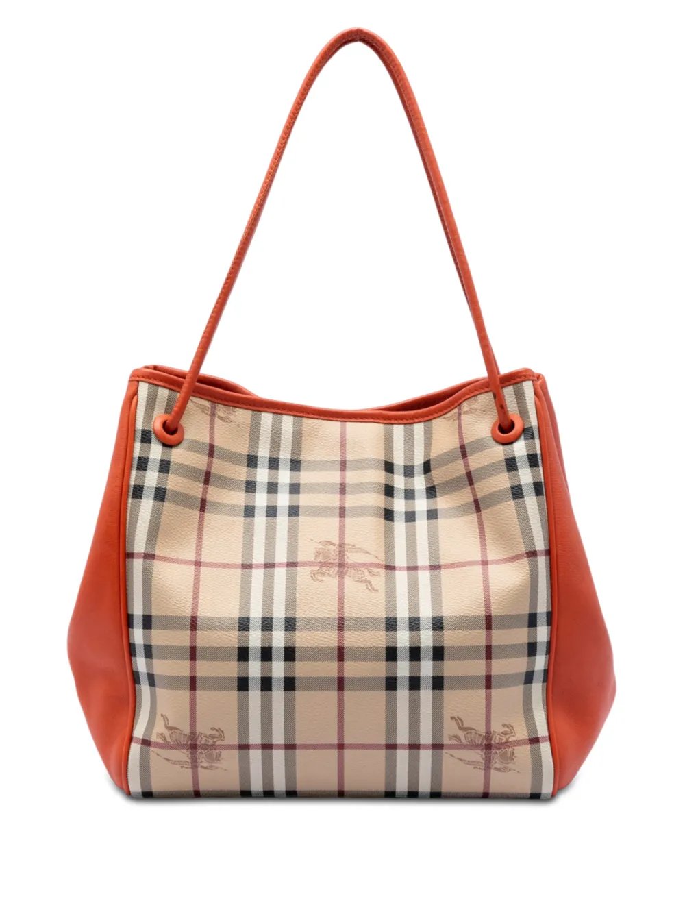 2021-2026 Small Leather Trimmed Haymarket Check Coated Canvas Canterbury tote bag