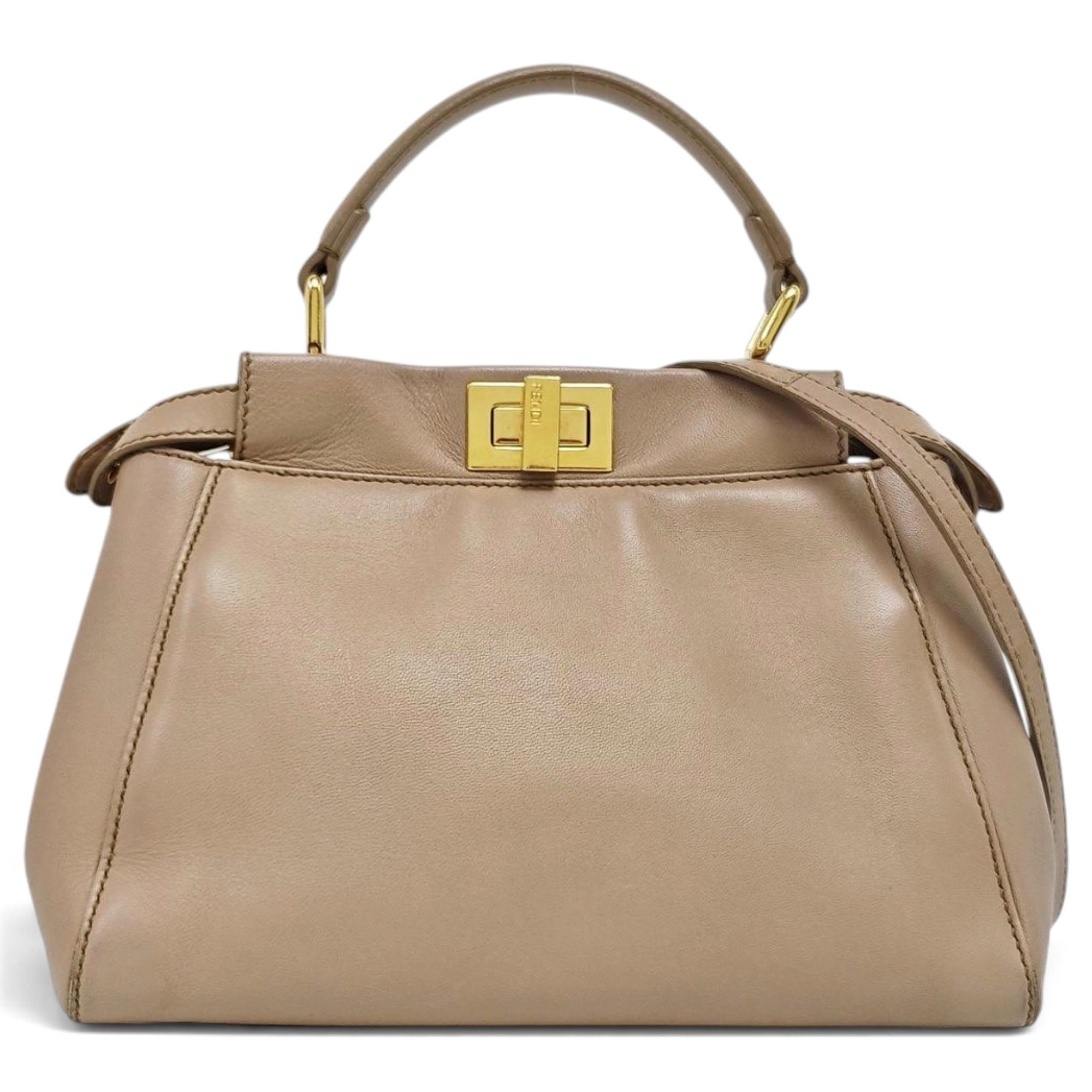 Peekaboo leather handbag