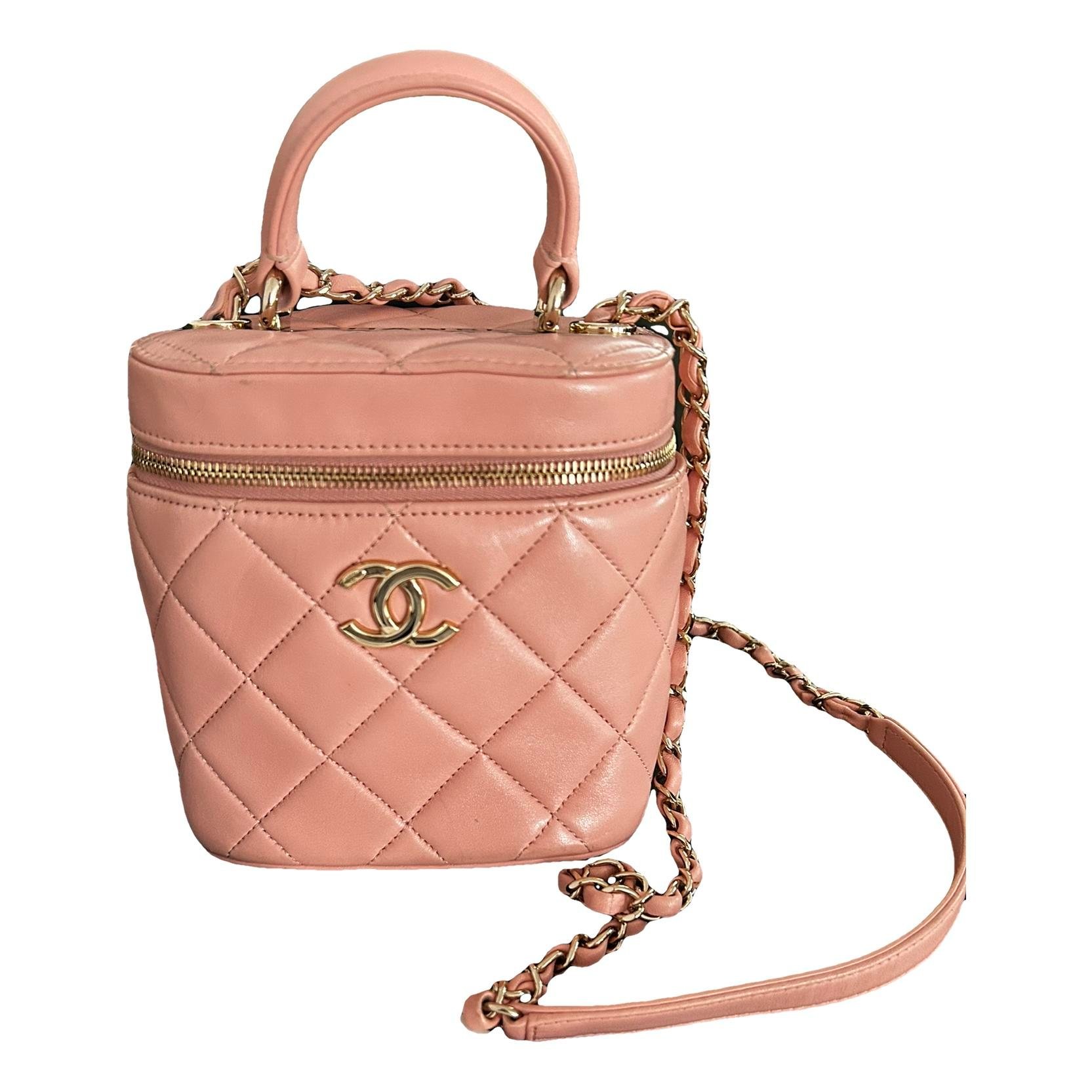 Trendy CC Vanity leather handbag