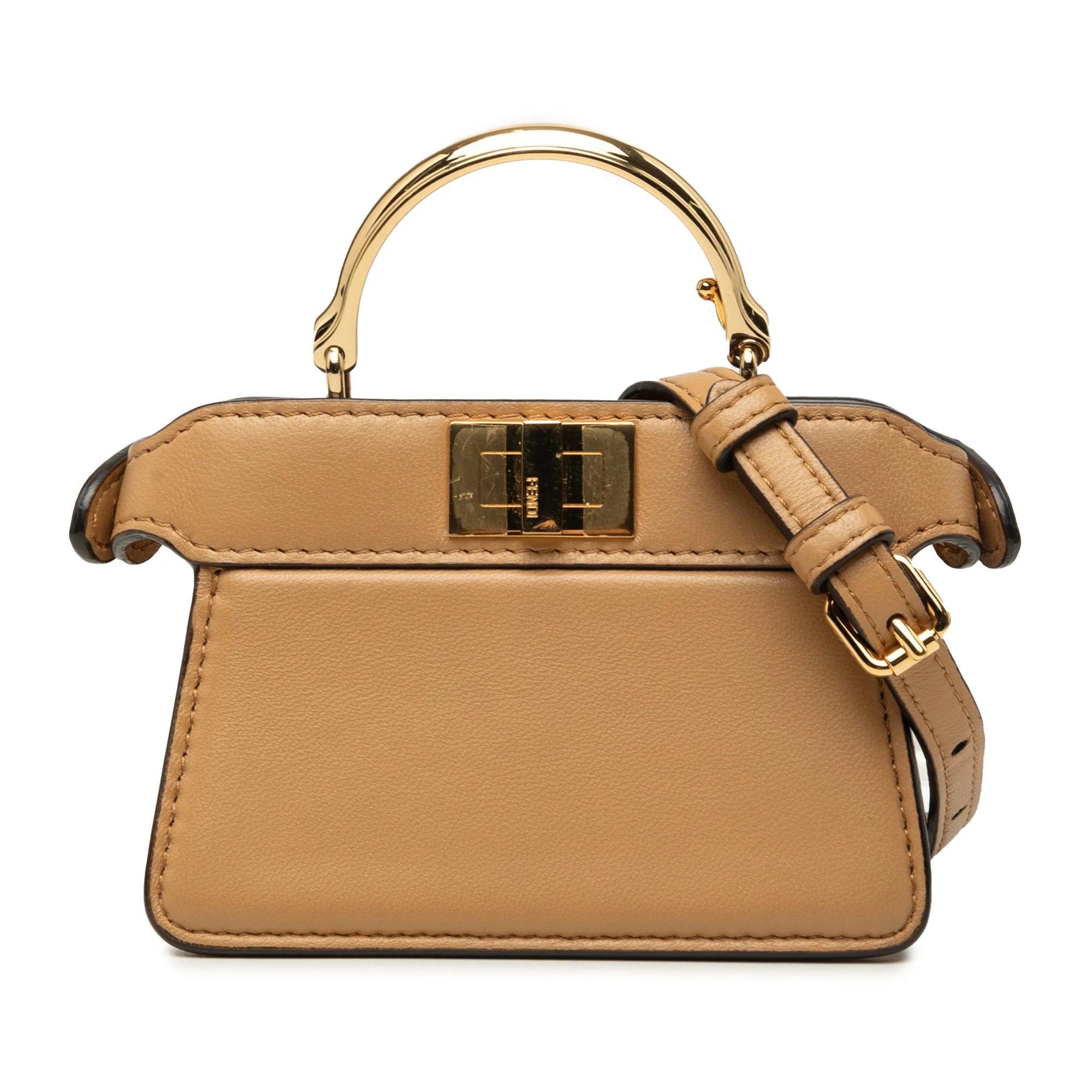 Fendi Peekaboo leather satchel