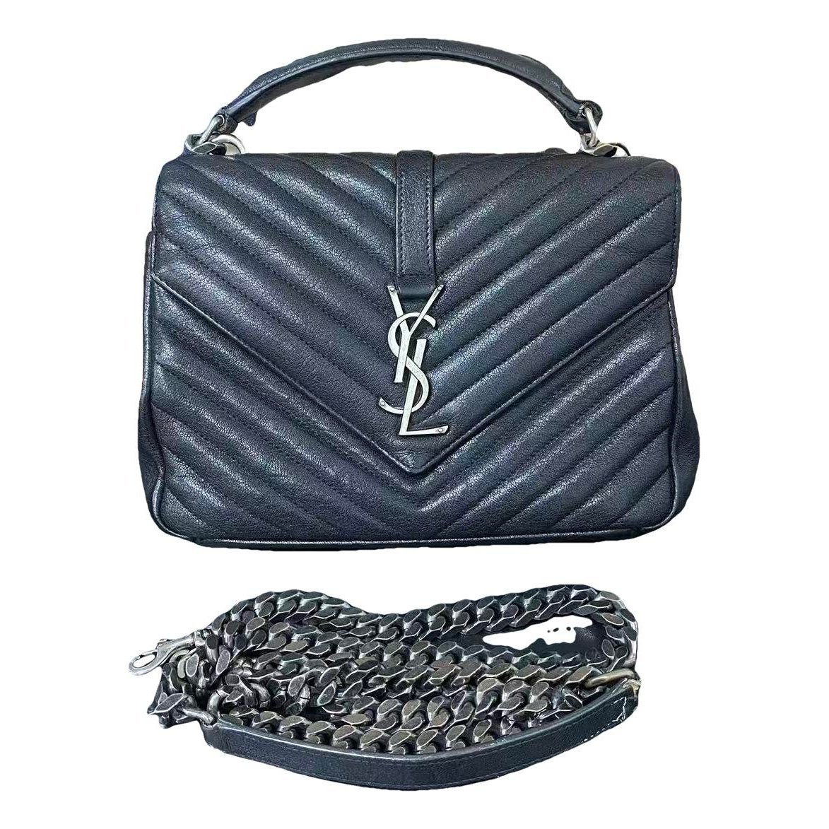 Collége monogramme leather handbag