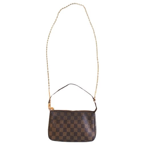 Leather clutch bag