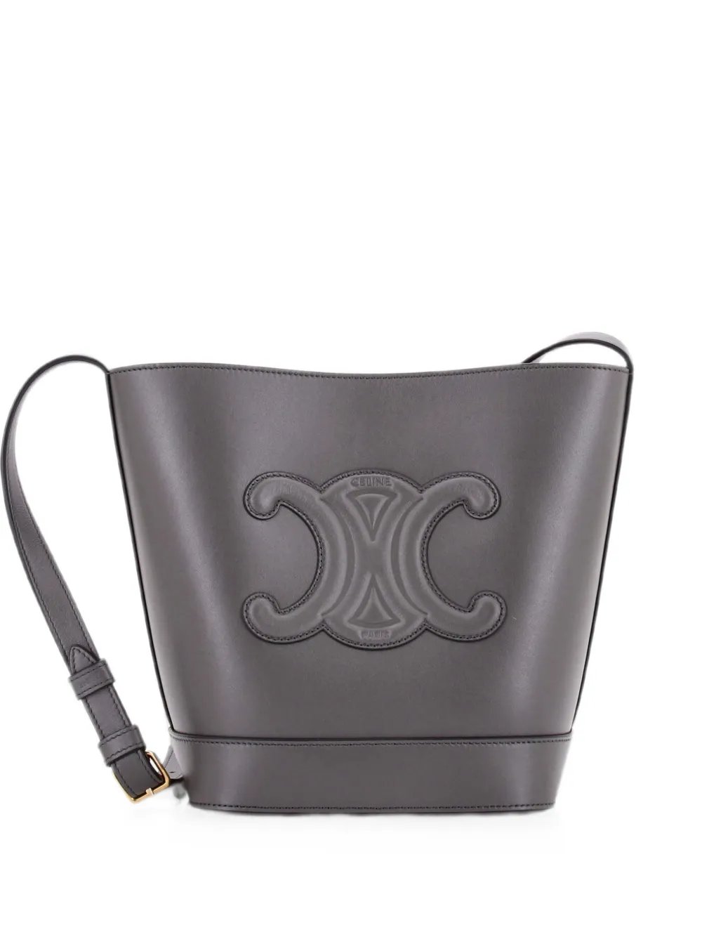 Cuir Triomphe Leather Small bucket bag