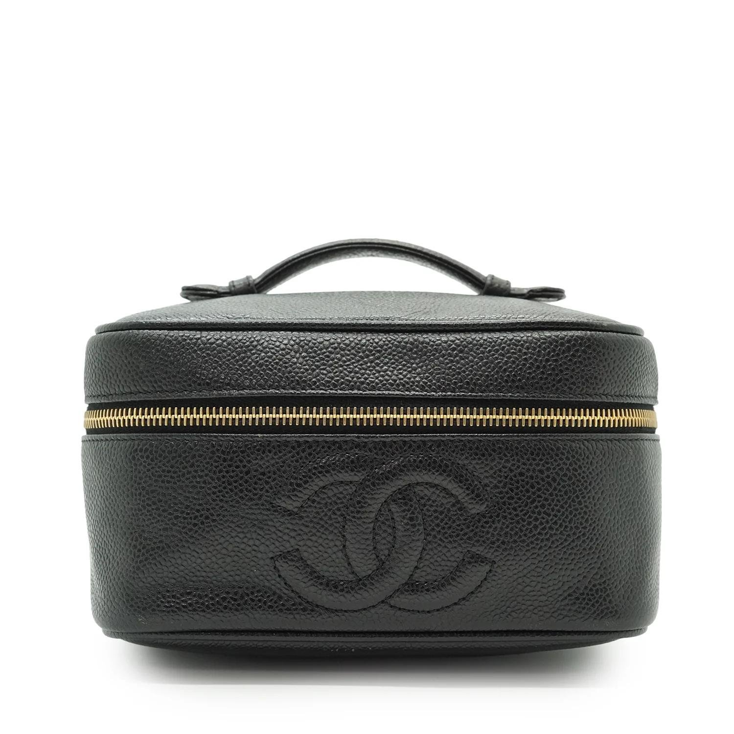 Leather vanity case
