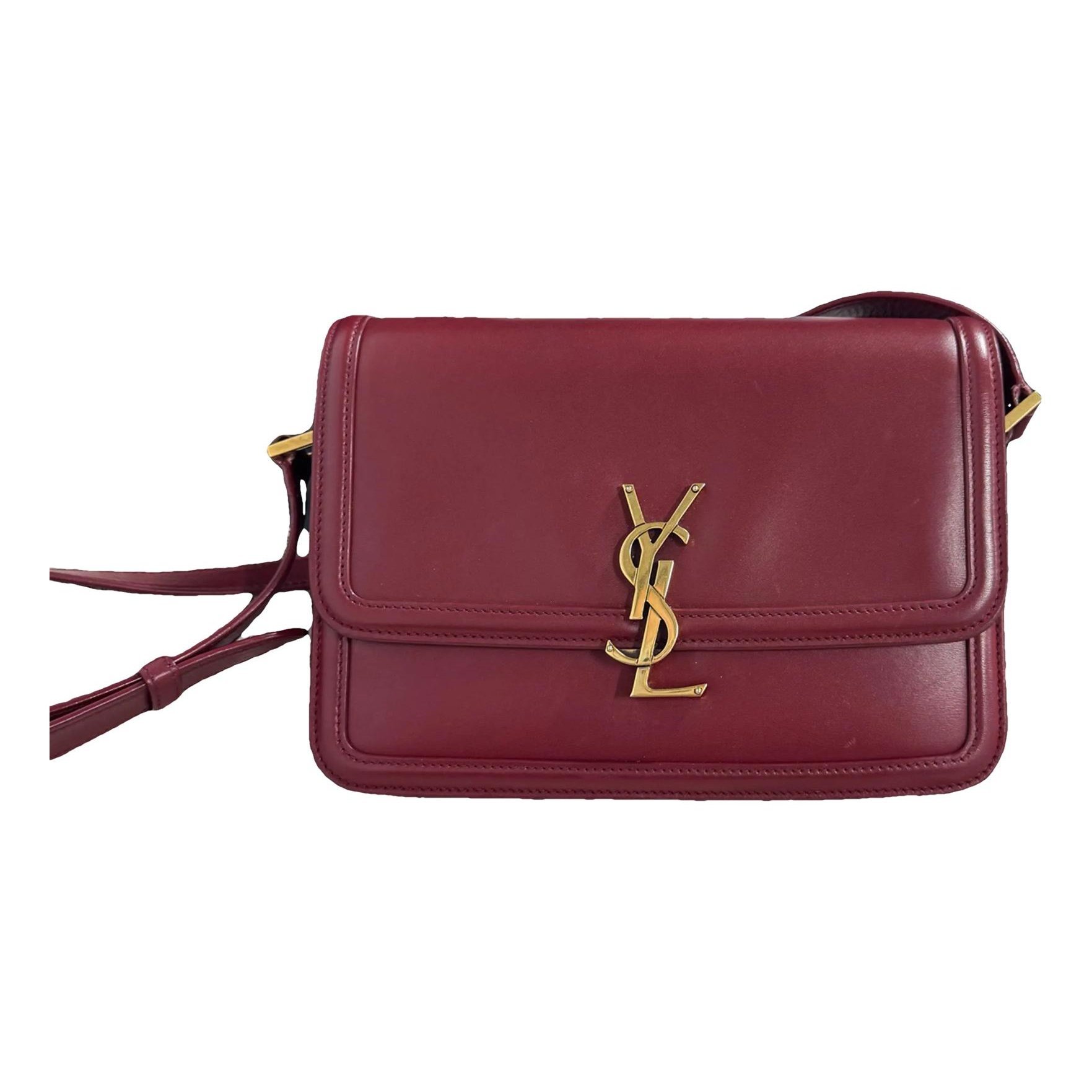 Solférino leather handbag
