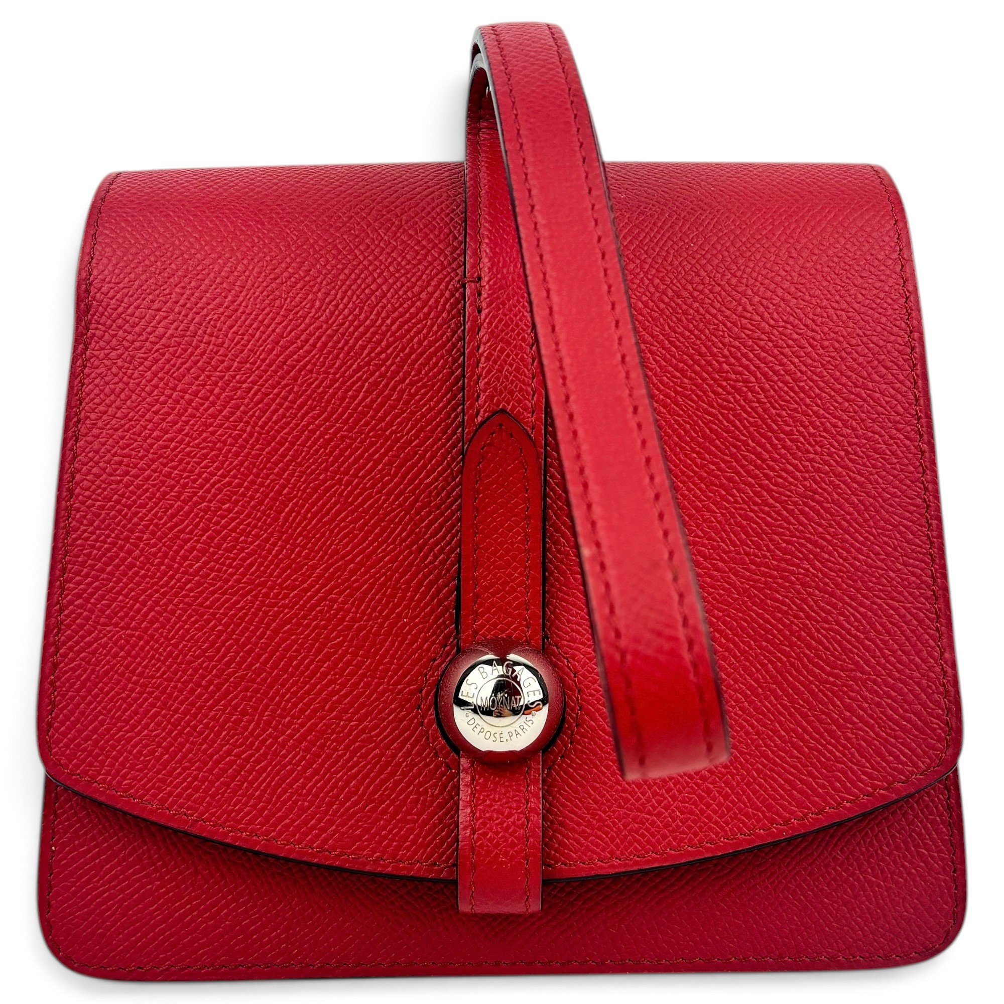 Leather clutch bag