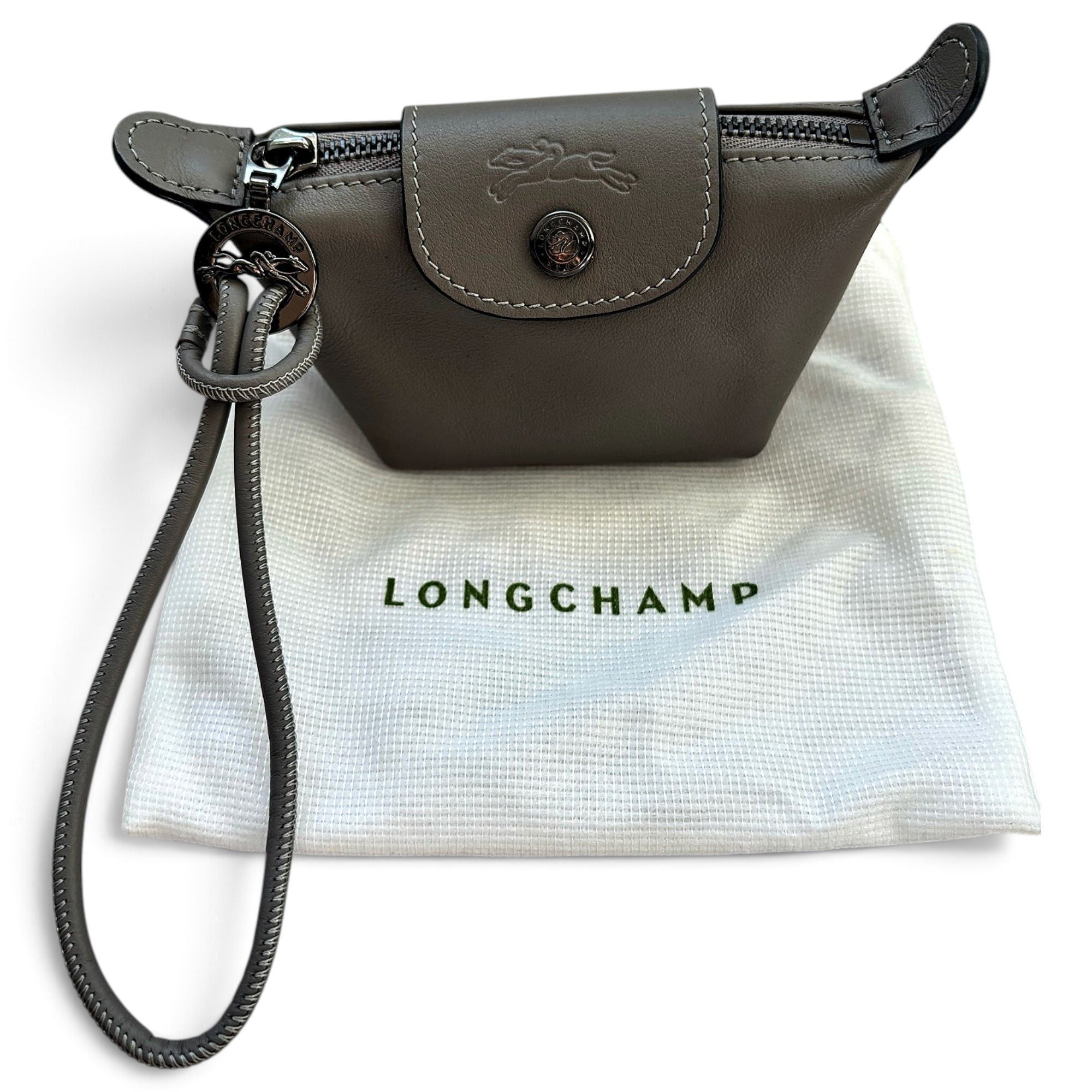 Longchamp Pliage leather handbag