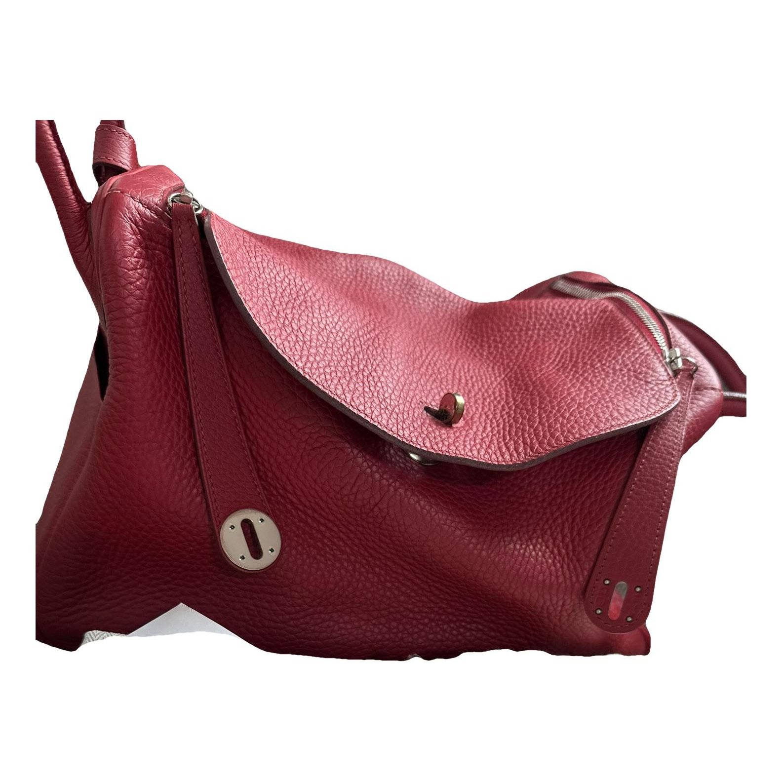 Hermes Lindy leather handbag