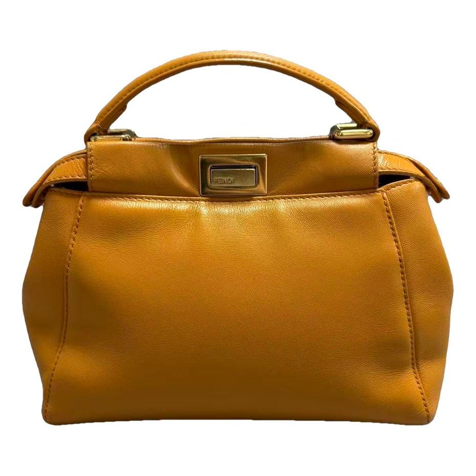 Peekaboo leather handbag