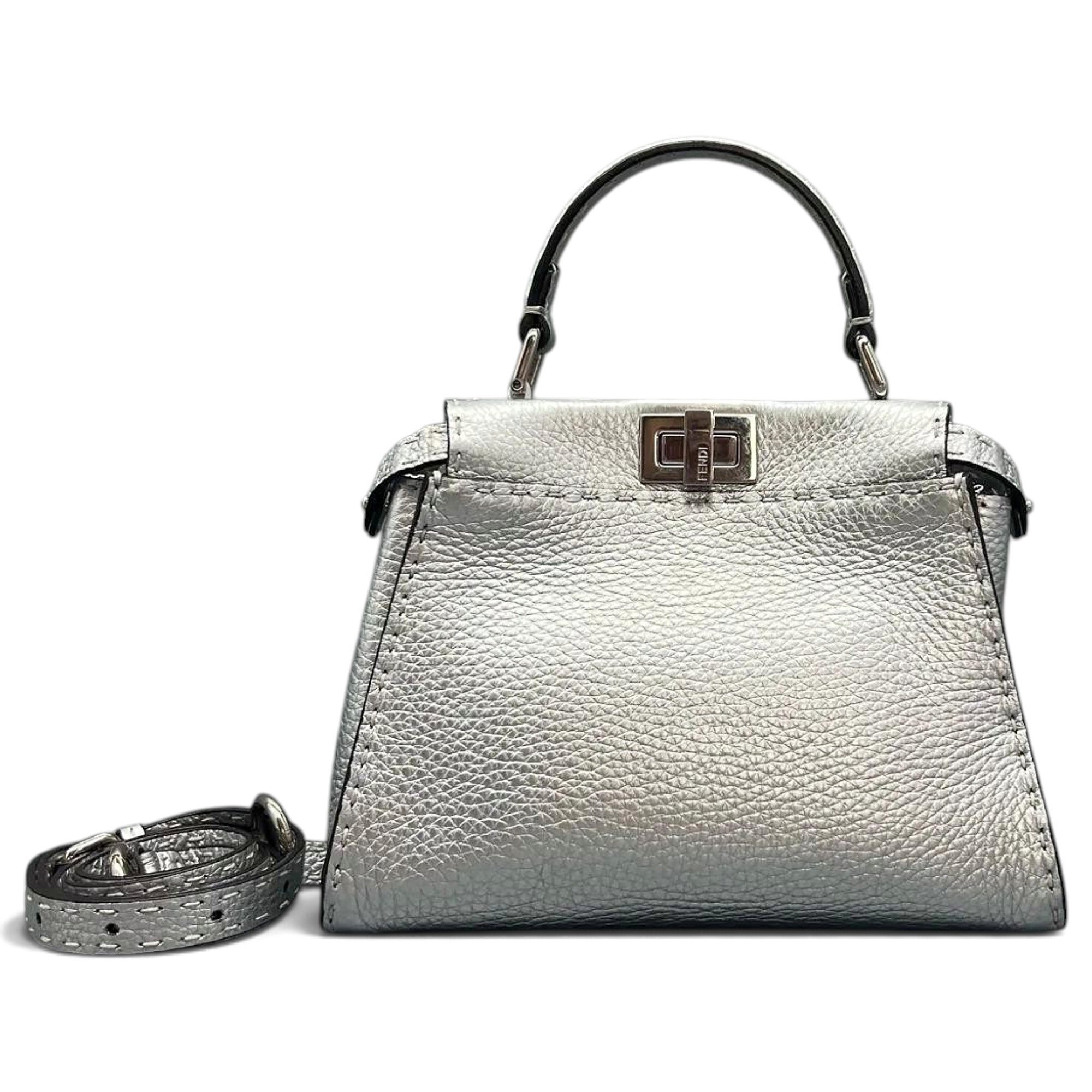 Peekaboo leather handbag