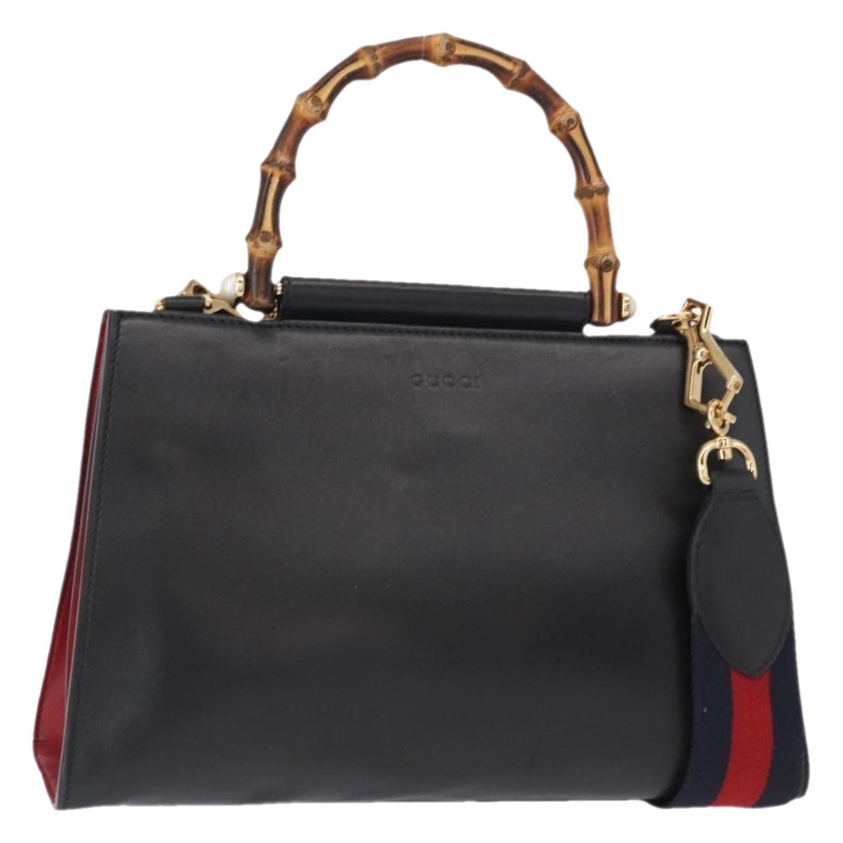 Bamboo leather handbag