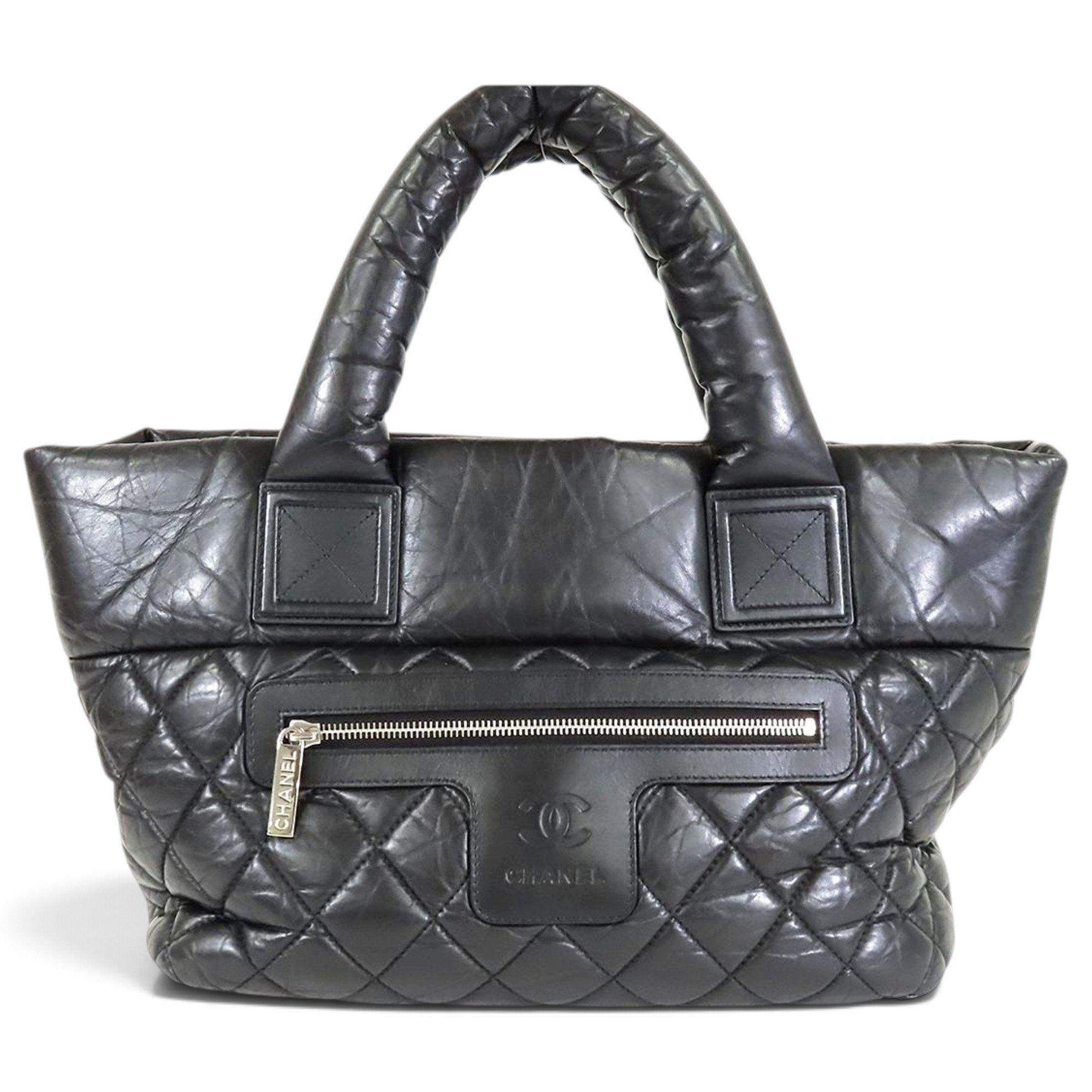 Cocoon leather tote