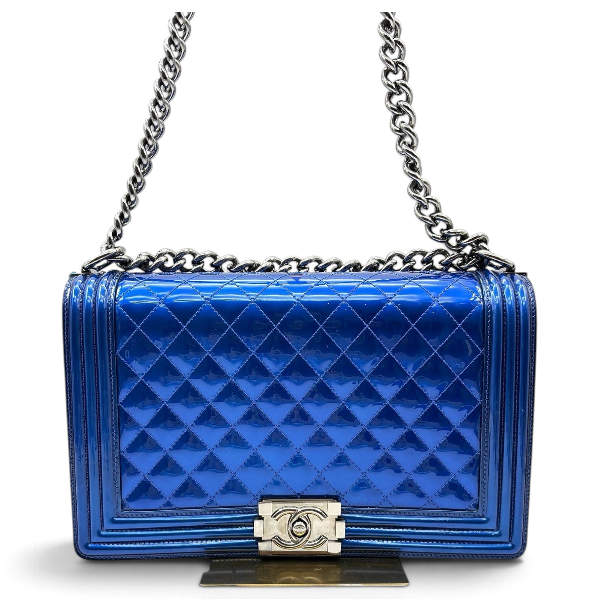 Boy patent leather handbag
