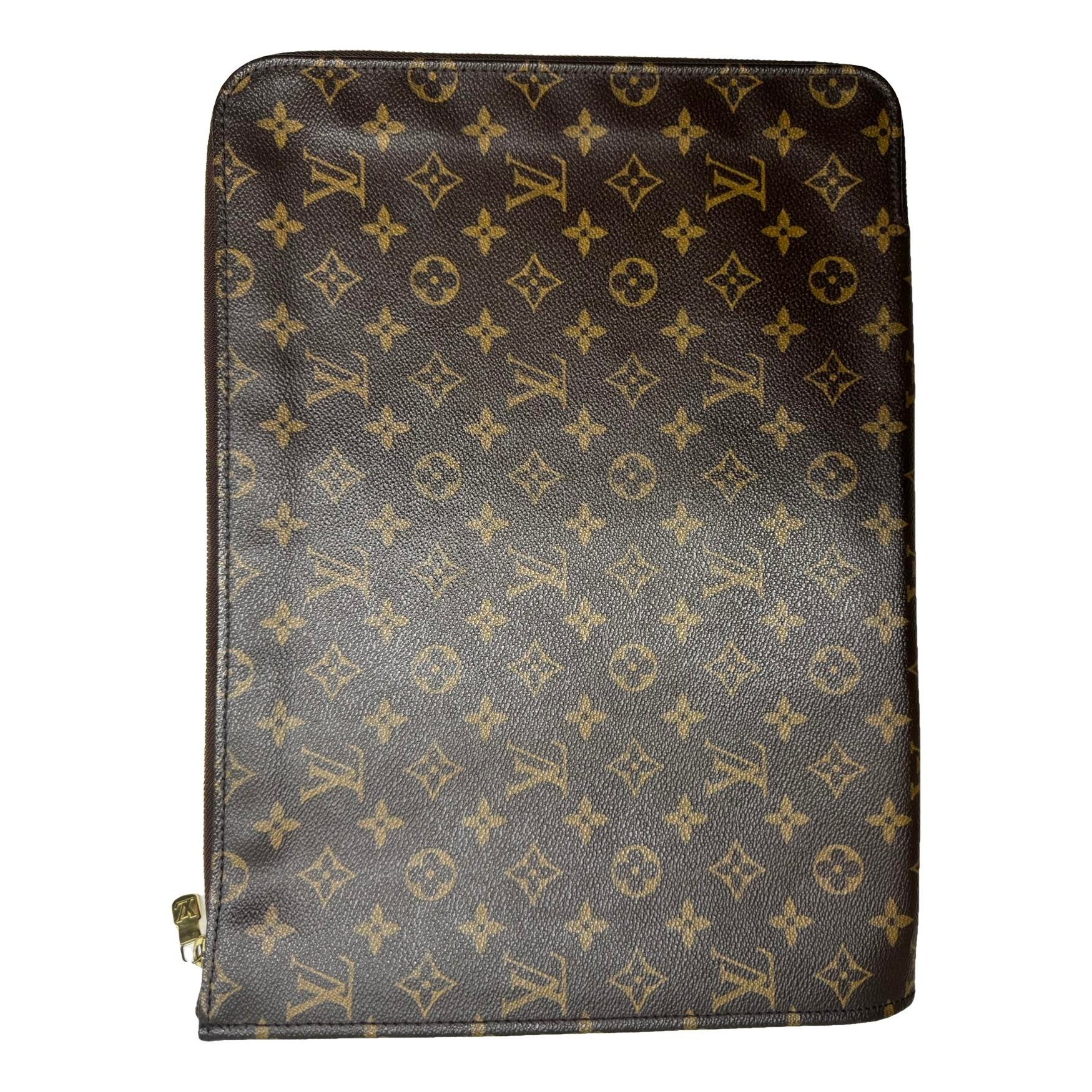 Leather clutch bag