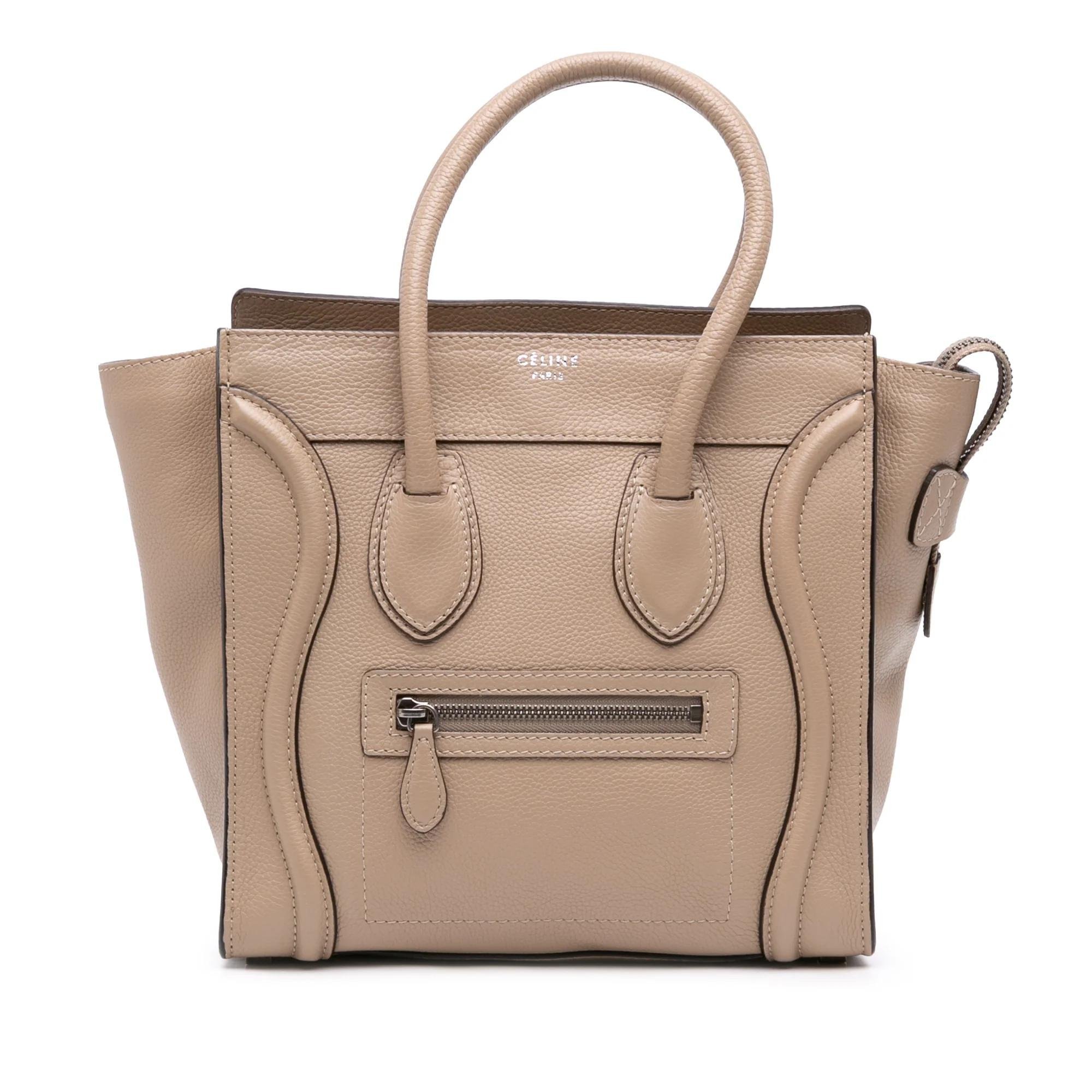 Luggage pony-style calfskin handbag