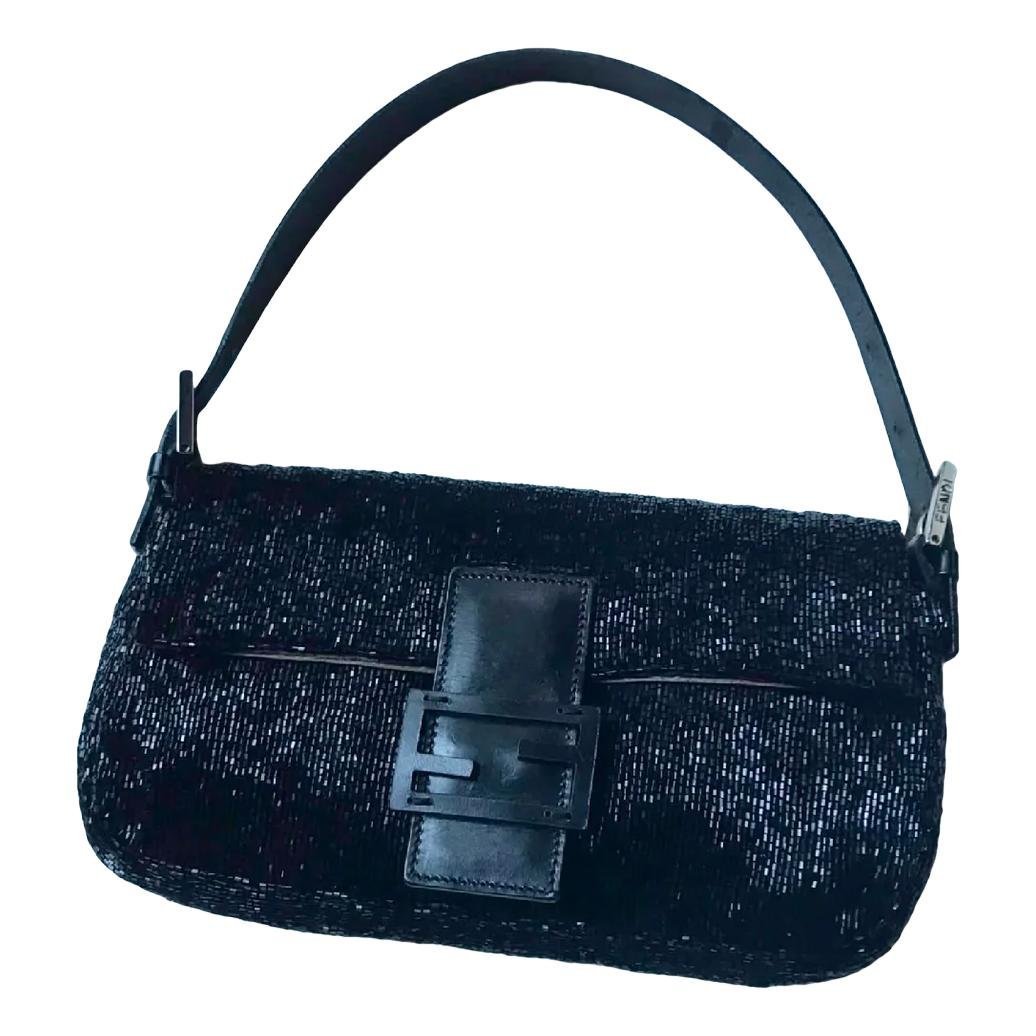 Baguette glitter handbag