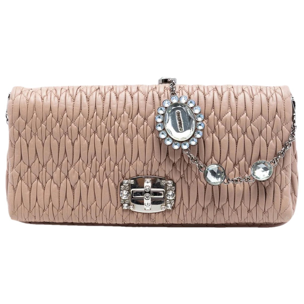 Matelassé leather satchel