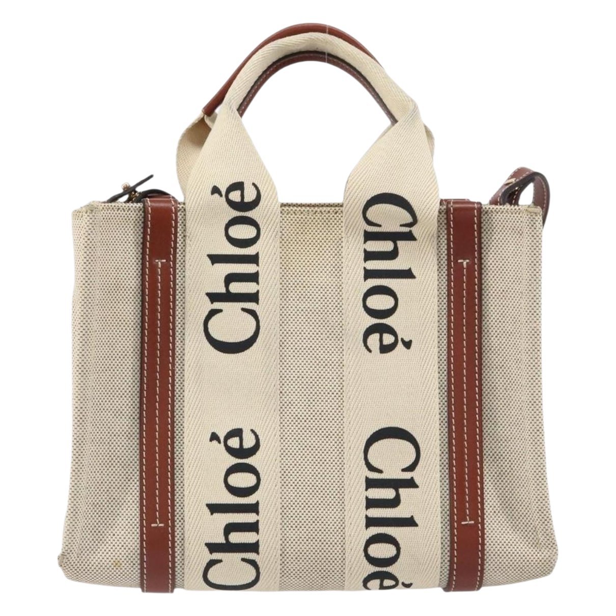 Chloe Woody cloth handbag
