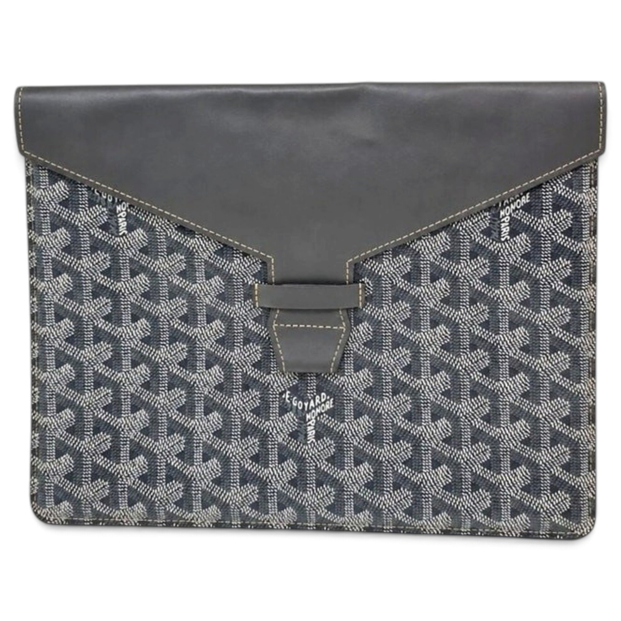 Sénat leather clutch bag