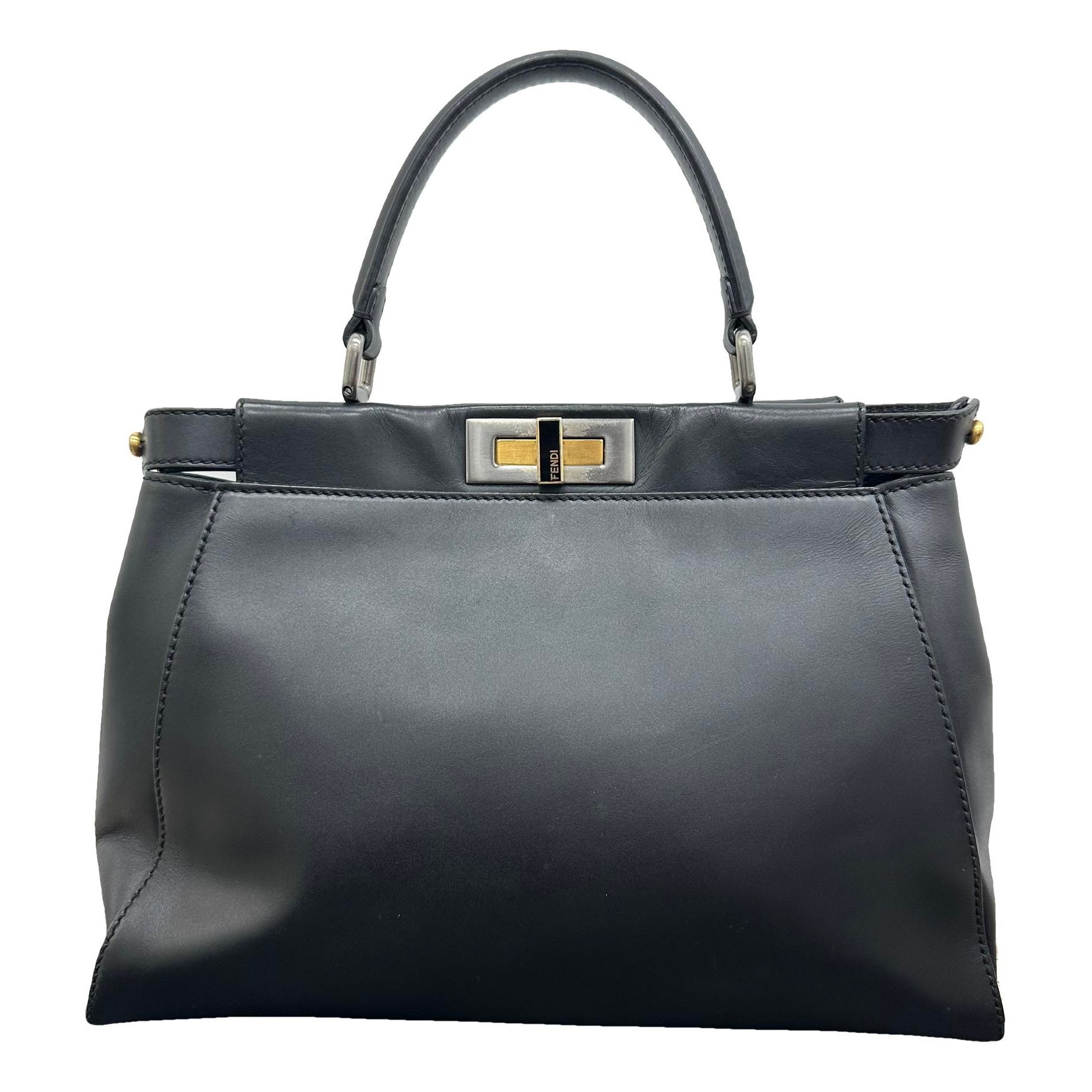 Peekaboo leather handbag