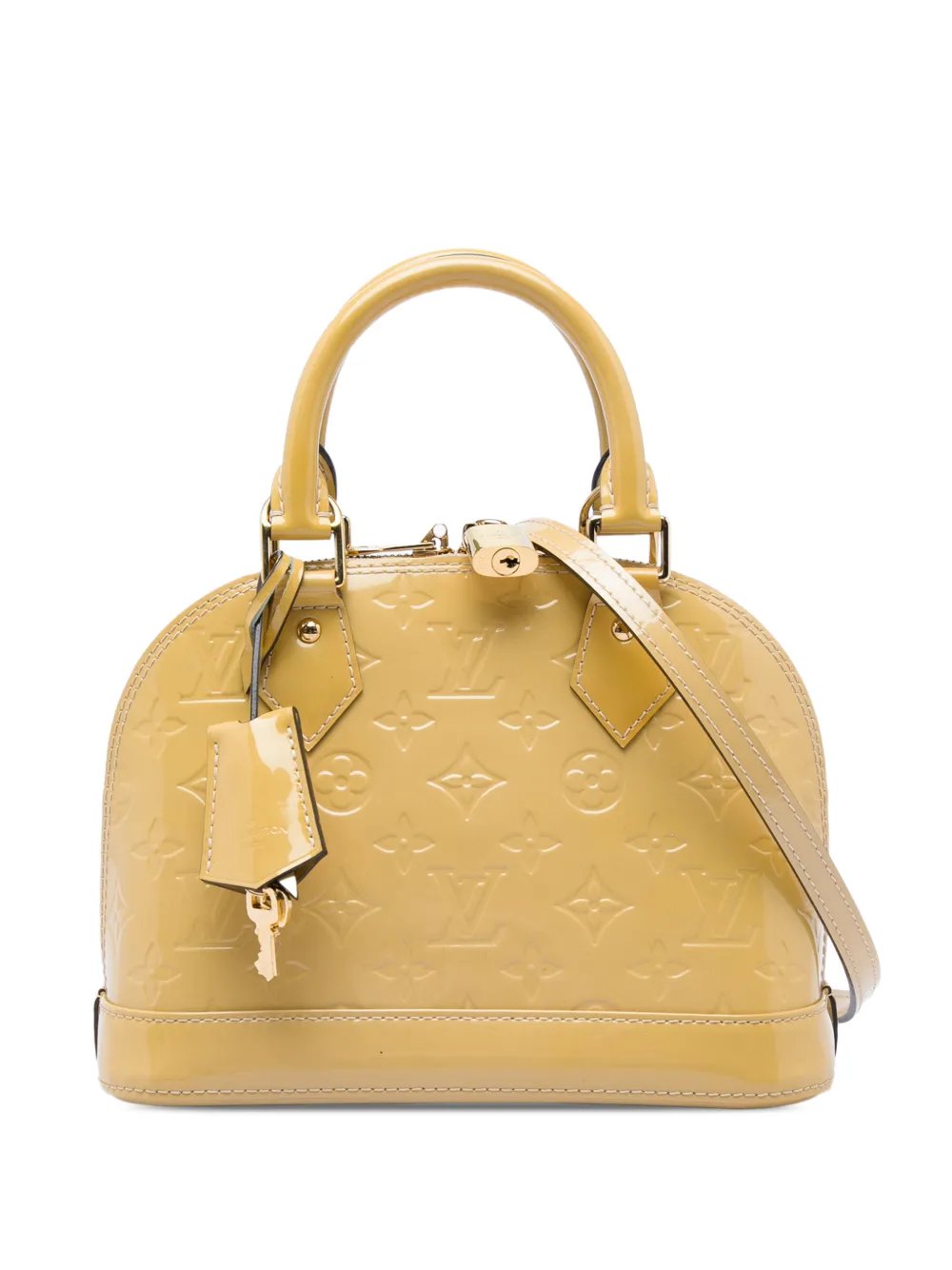 2014 Monogram Vernis Alma BB satchel