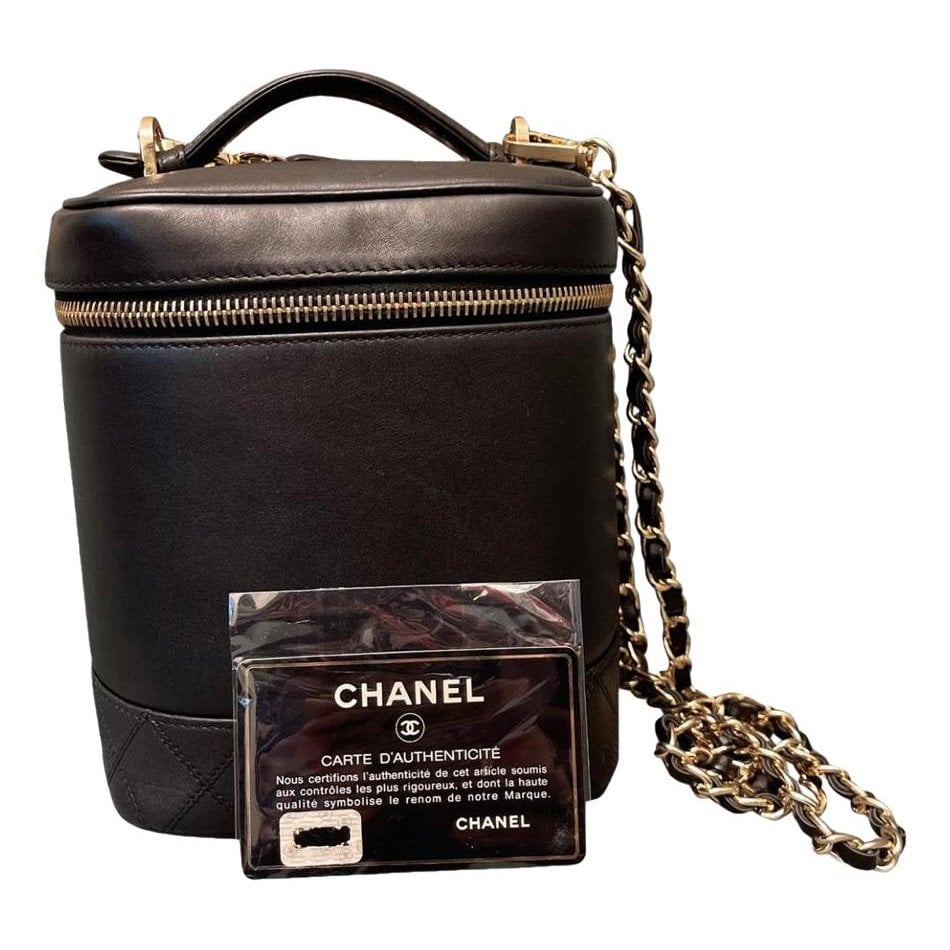 Leather clutch bag