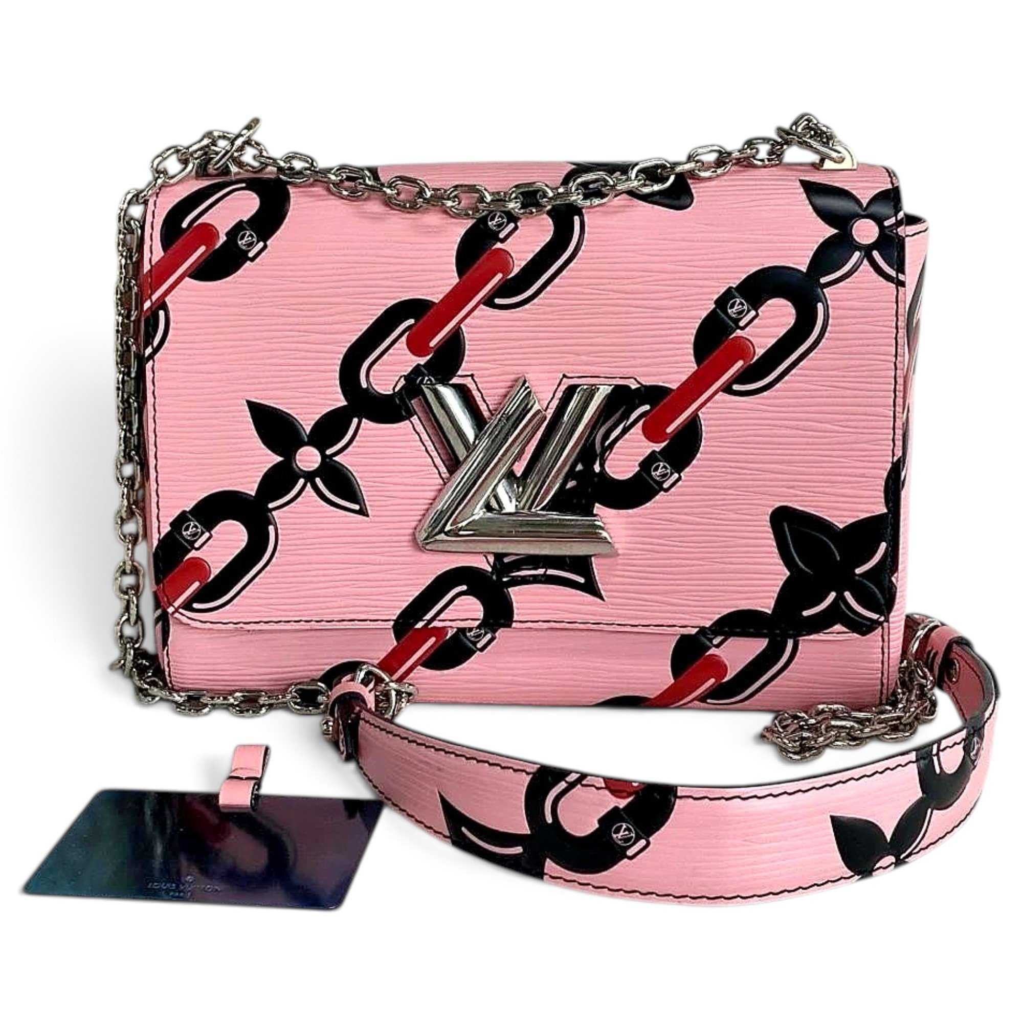 Twist leather handbag