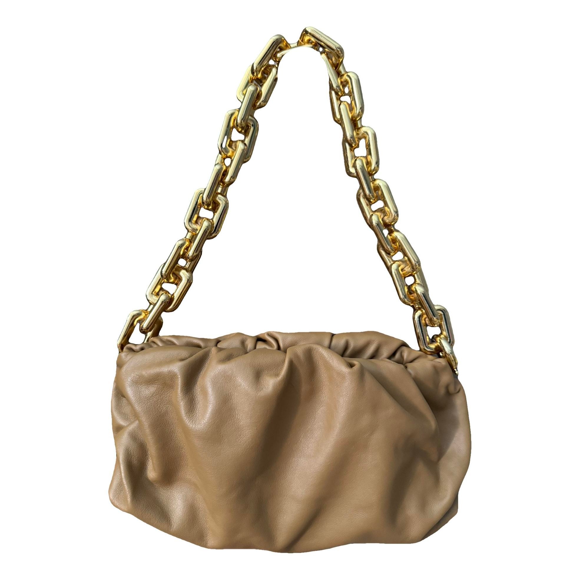 Chain Pouch leather handbag