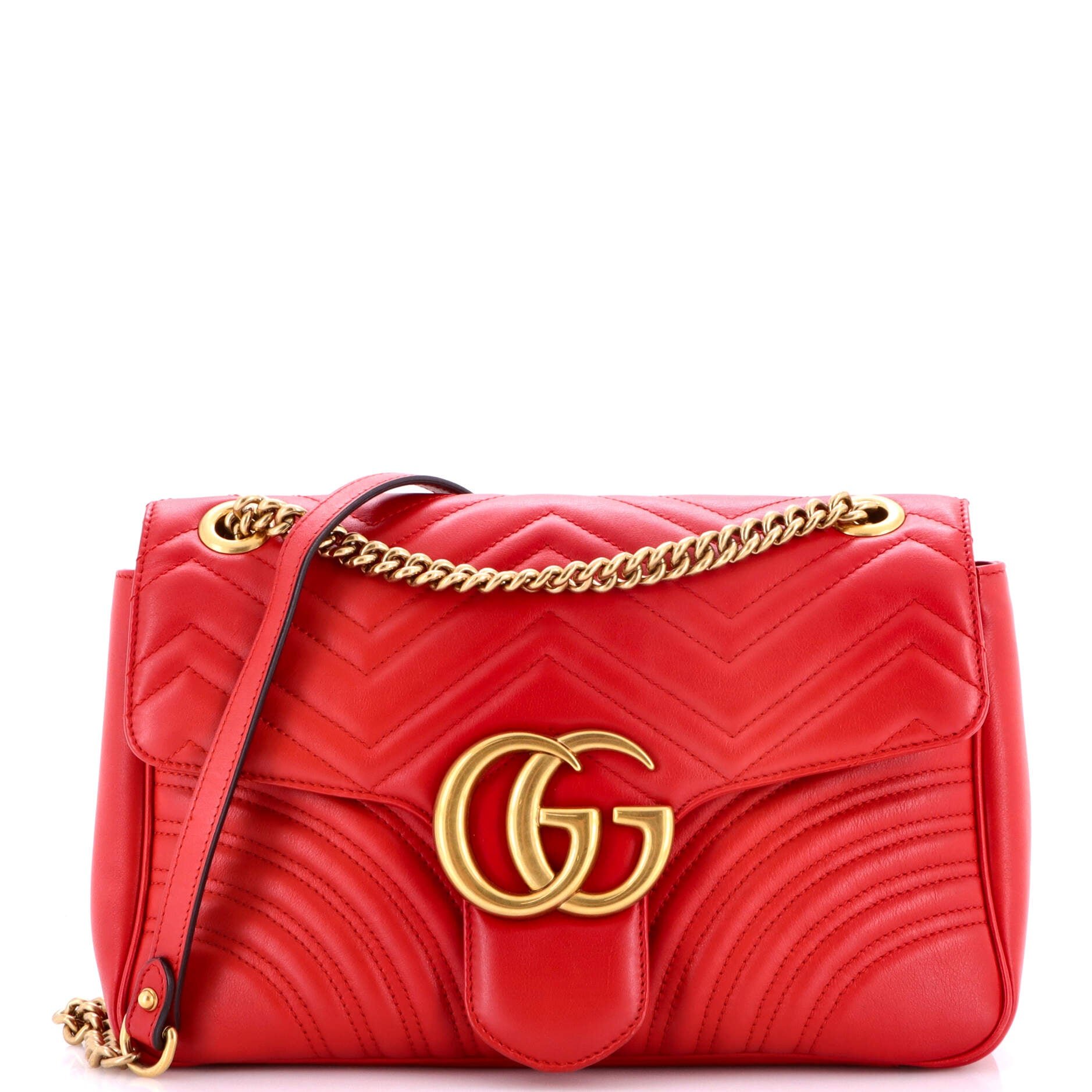 GG Marmont Flap Bag Matelasse Leather Medium