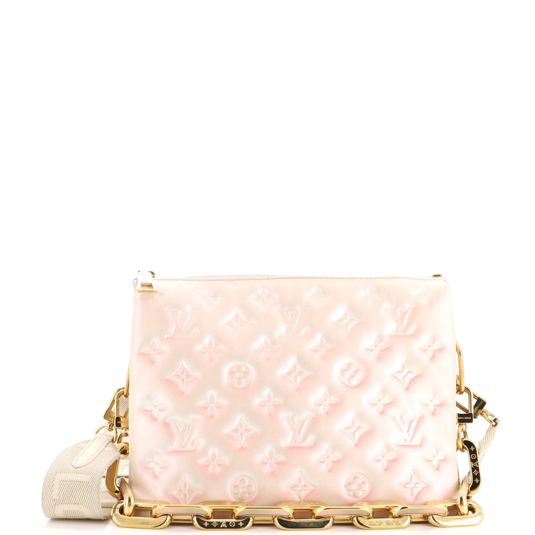 Coussin Bag Monogram Embossed Lambskin PM