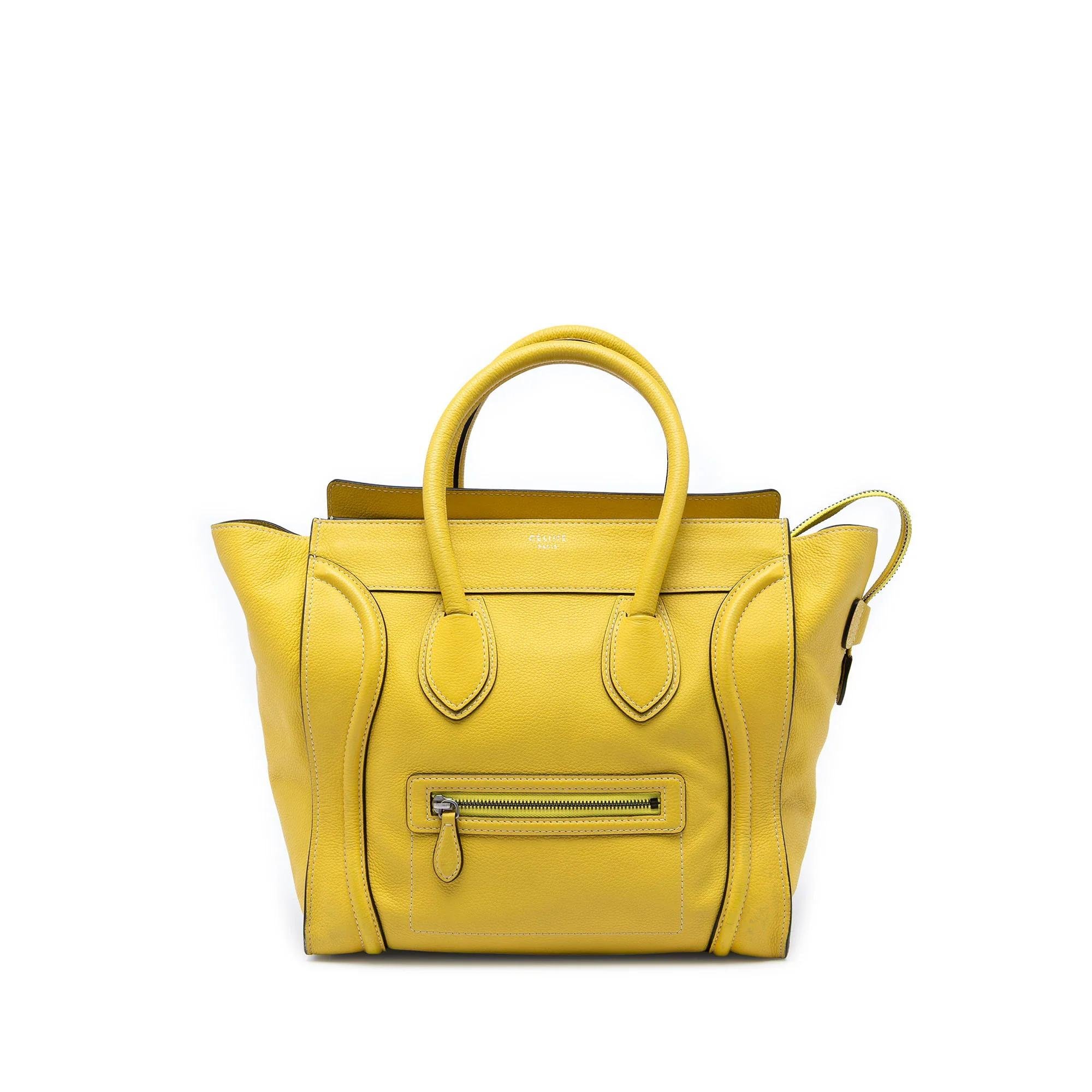 Luggage pony-style calfskin handbag