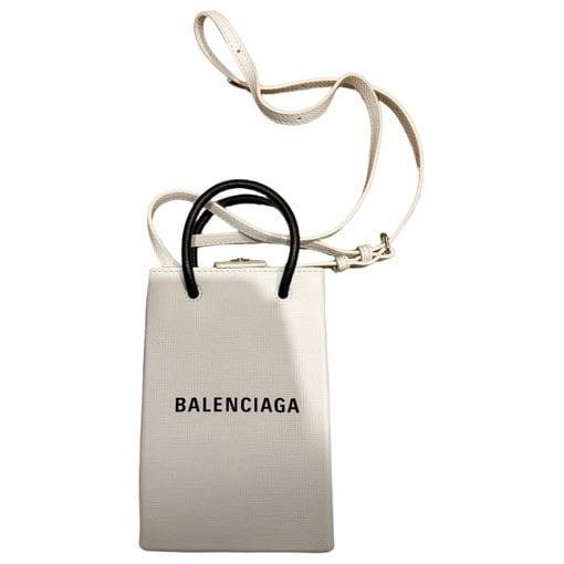 Leather clutch bag