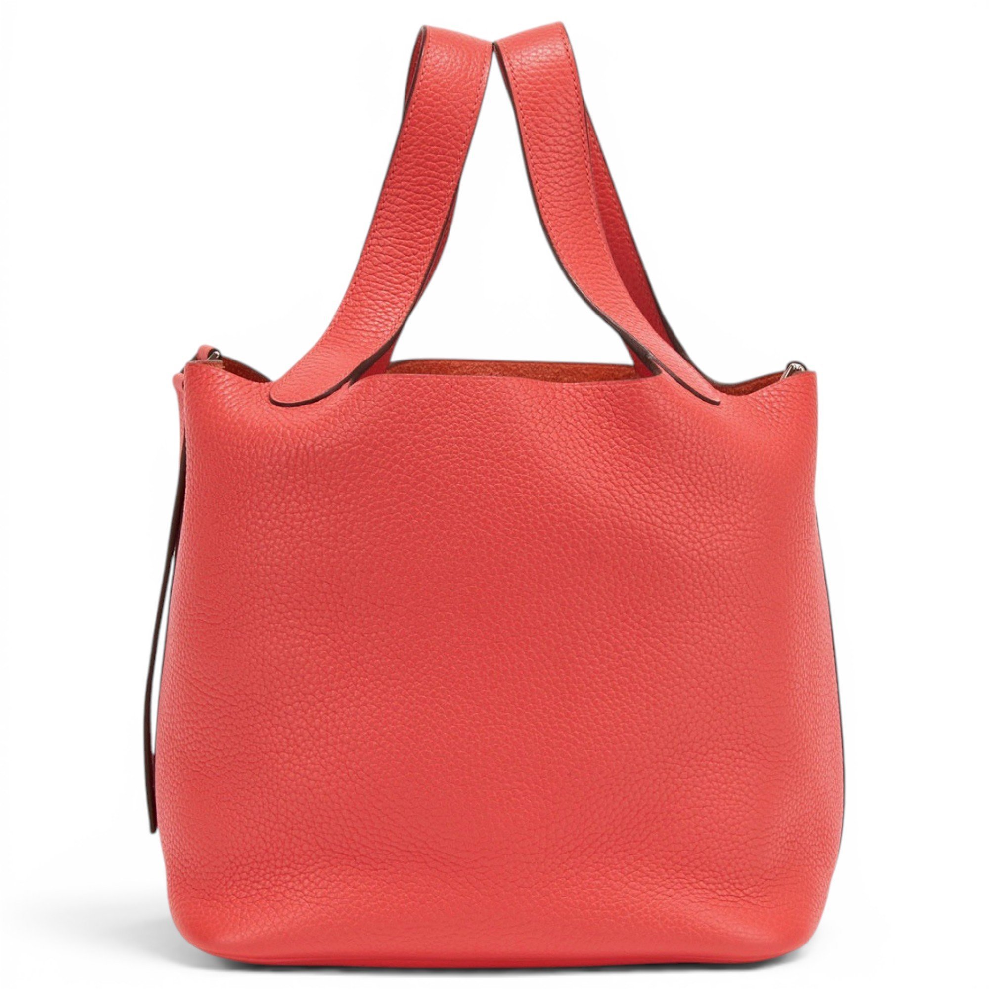 Picotin leather tote
