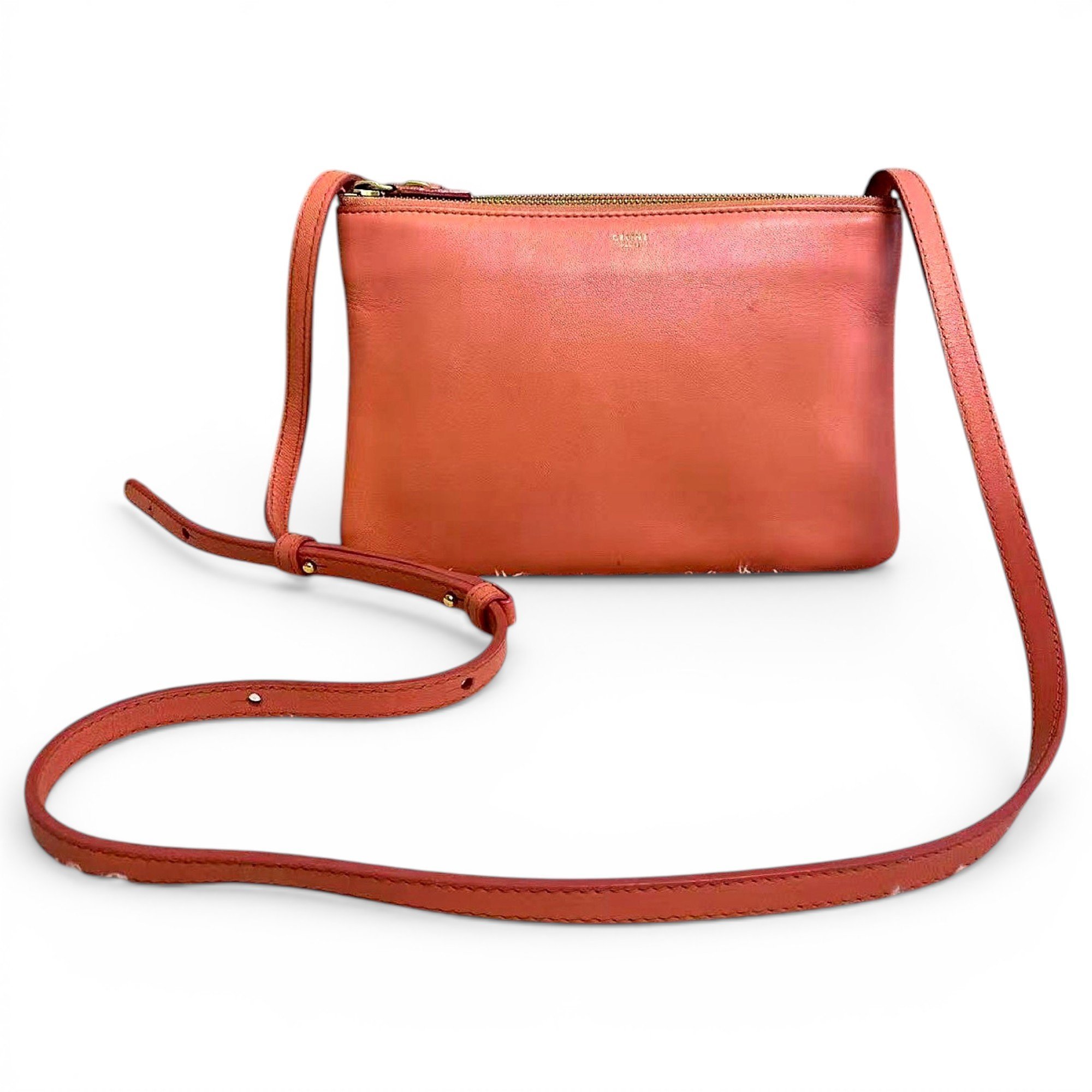 Trio leather crossbody bag