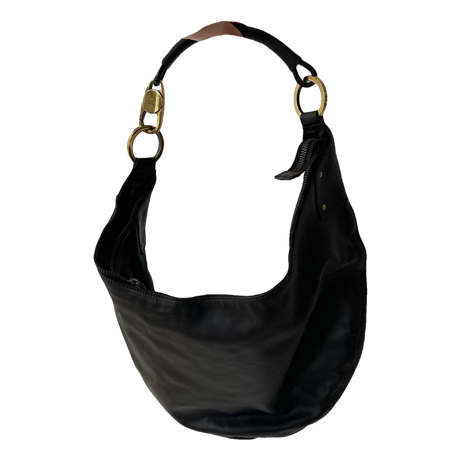Hobo leather handbag