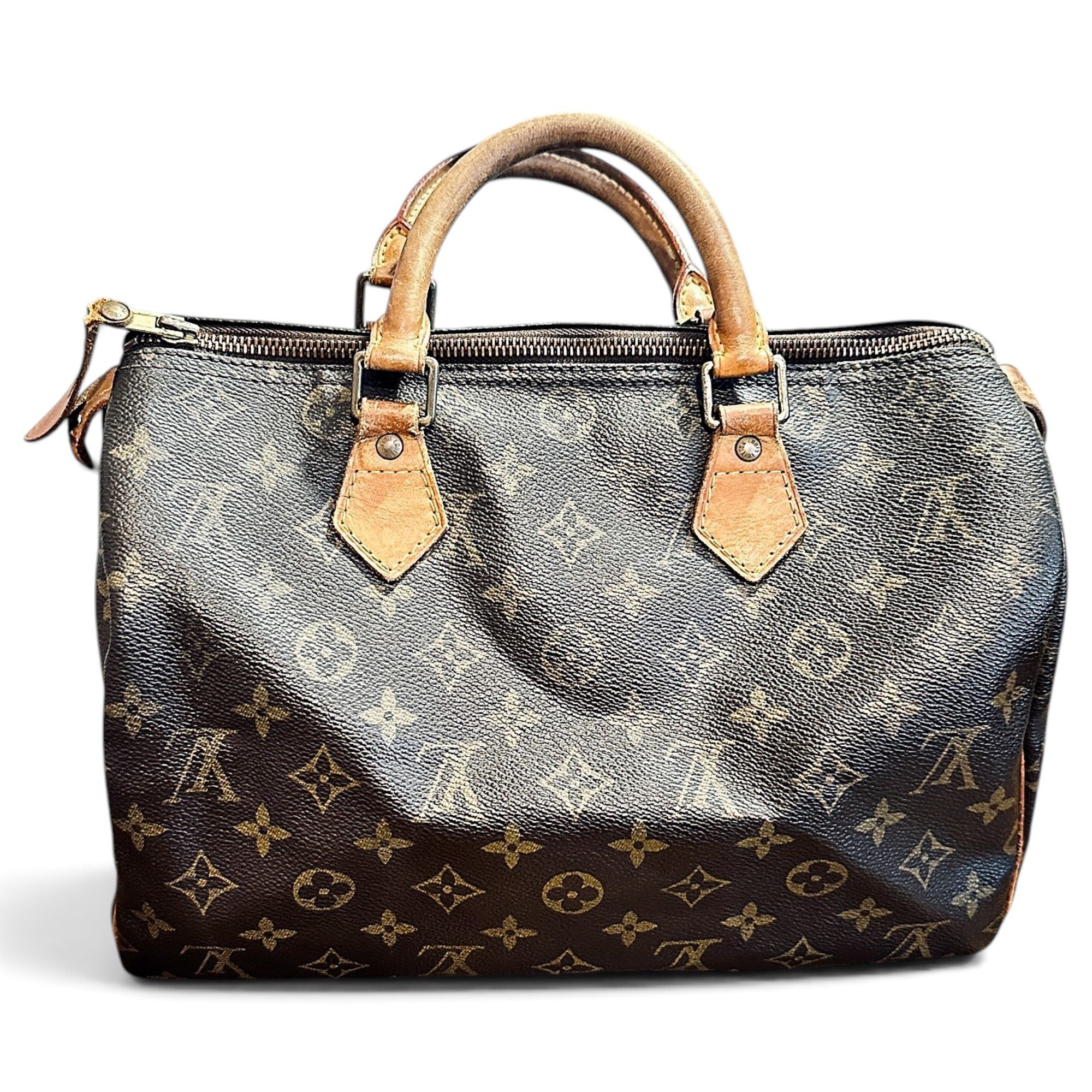 Speedy leather handbag