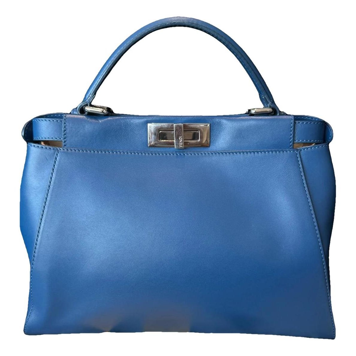 Peekaboo pony-style calfskin satchel