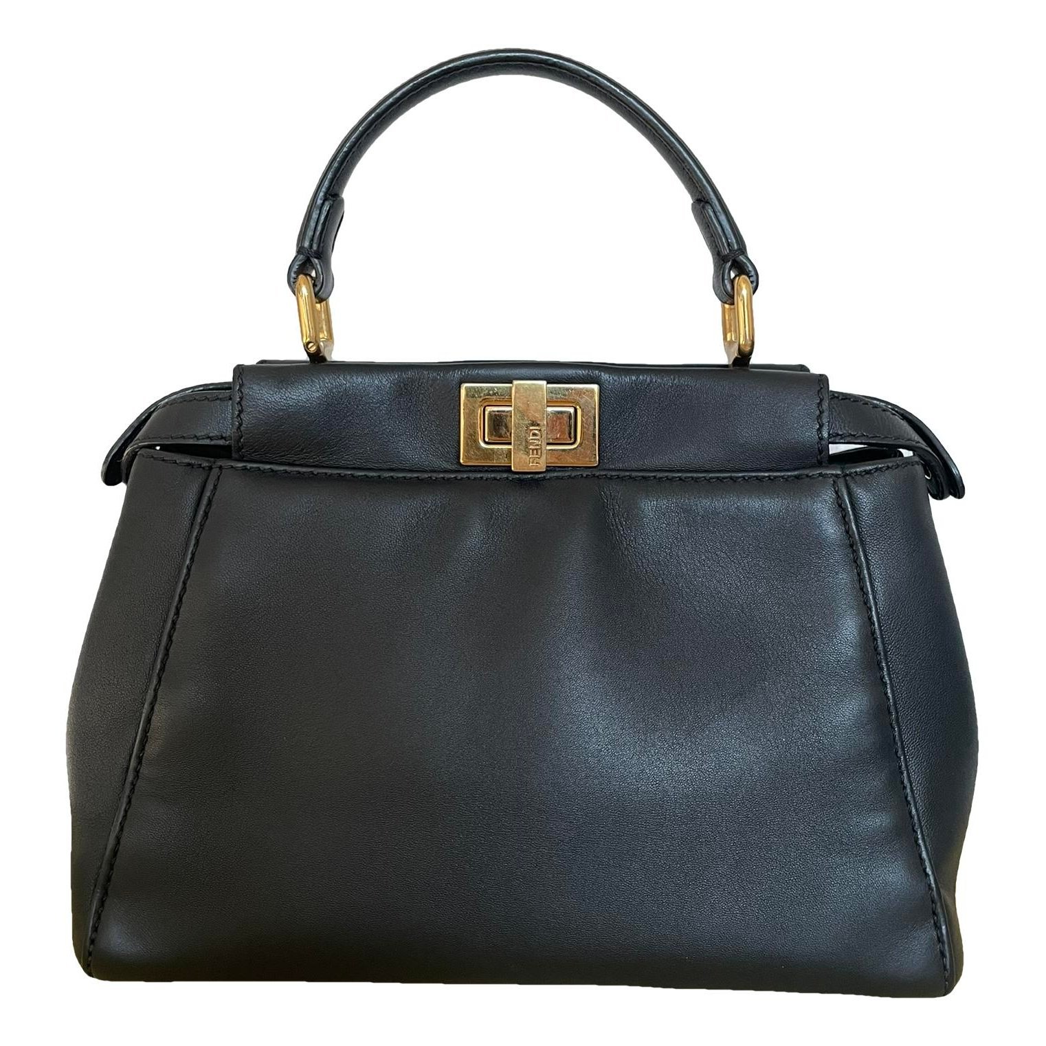Peekaboo leather handbag