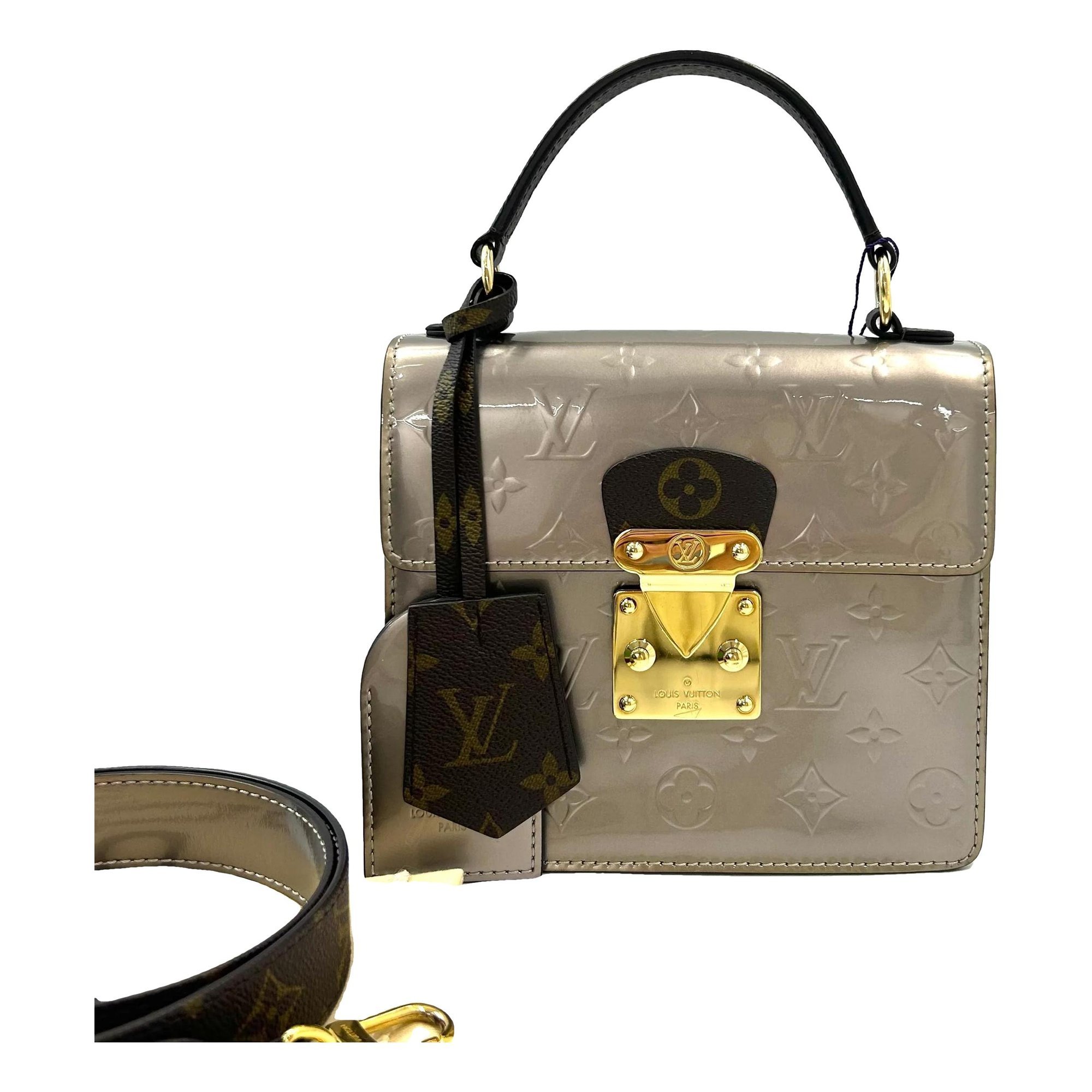 Spring street patent leather handbag