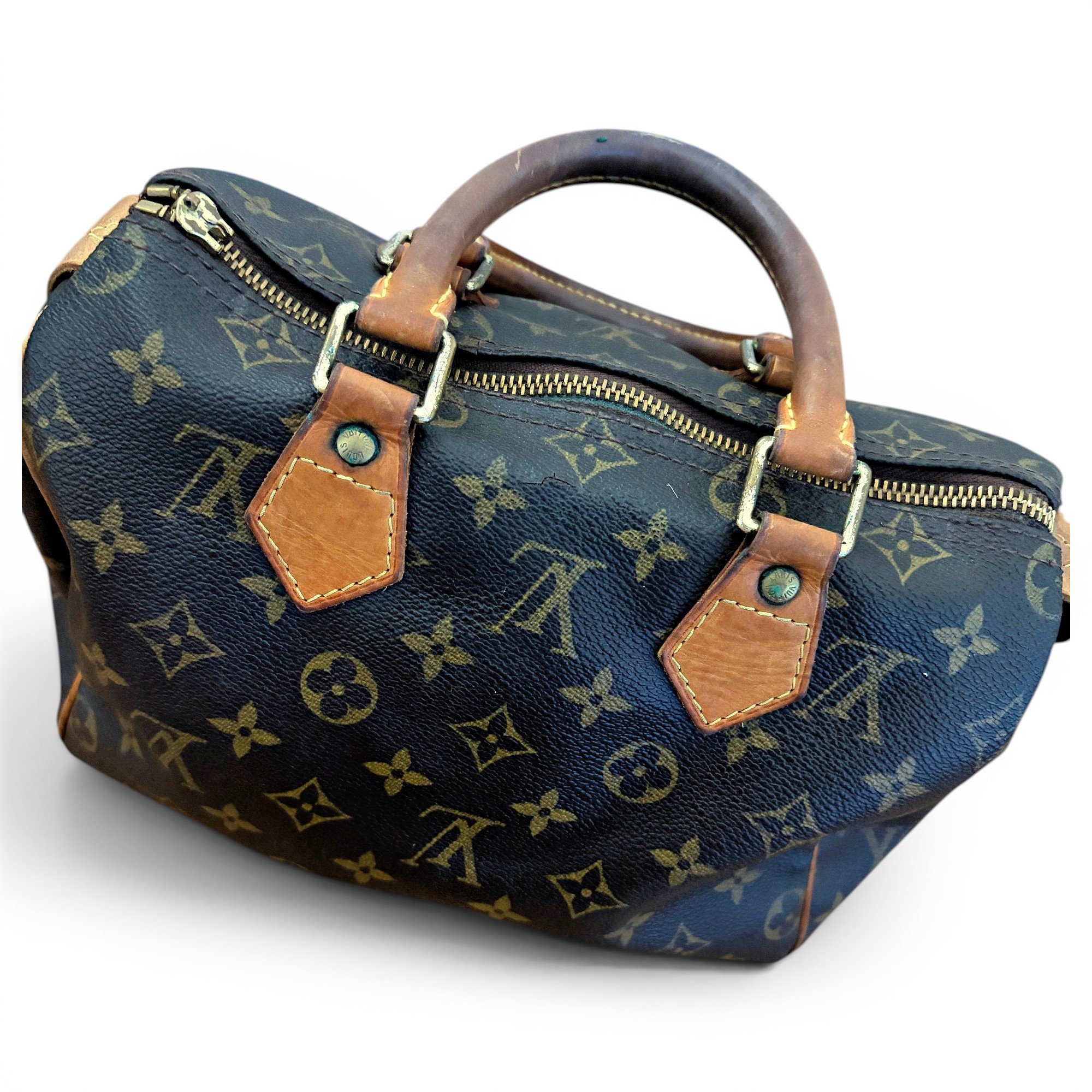 Speedy leather handbag